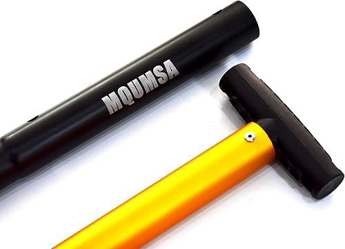 Miniatura 3 de KAMINUO Portátil colorido telescópico de aluminio coche ajustable edición extendida pala de nieve (dorado)