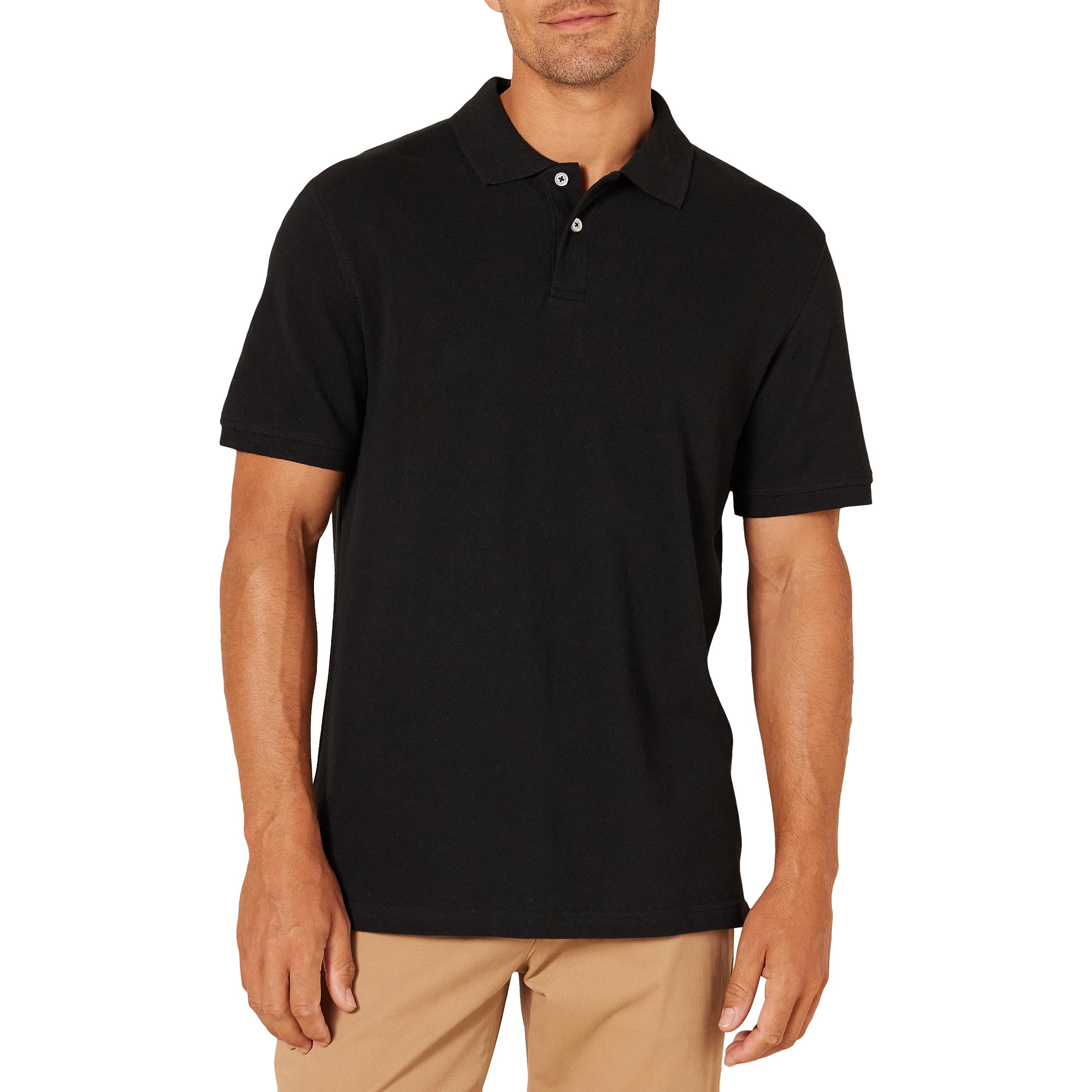 Men's Polo Shirts Short Sleeve, Slim-Fit Cotton Pique