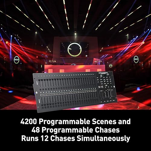 Miniatura 3 de ADJ Productos SCENE-SETTER 48, Controlador de atenuación de canal DMX, tablero de control profesional de espectáculos de luz