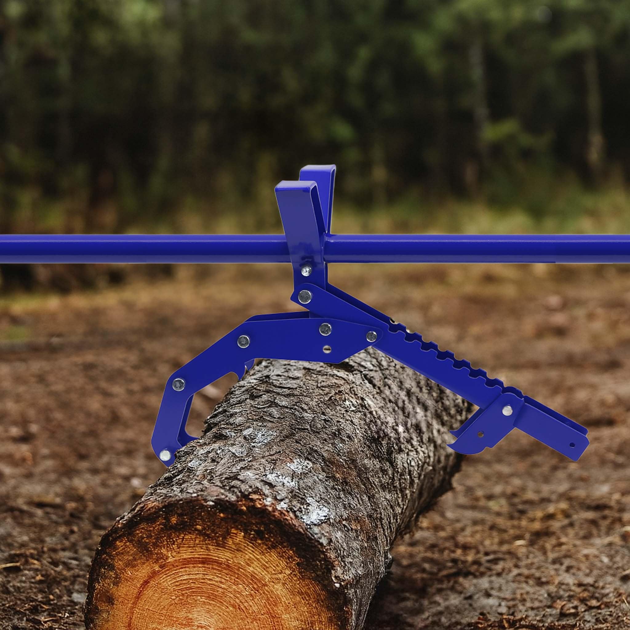 Wiltec Leva giratronchi e alzatronchi 5in1, per sollevamento tronchi Ø50cm, in acciaio