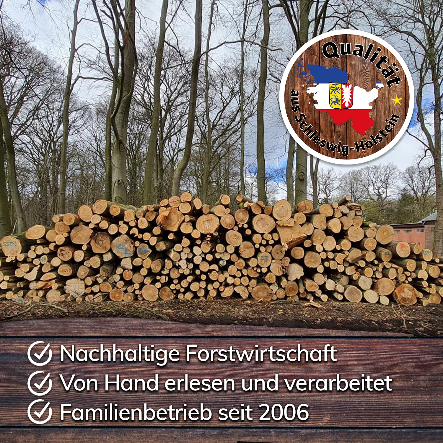 Landree® Starter-Set Räucherchips Kirsche, Apfel, Birne, Pflaume - 4 x 2 Liter -Altes Land- Wood Chips für Grill Smoker BBQ