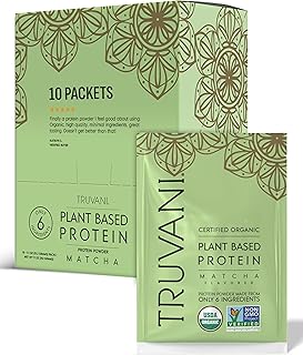 Truvani Vegan Matcha Pea Protein Packets