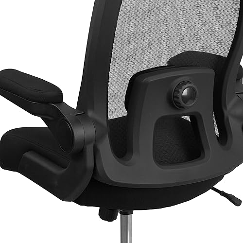 Miniatura 17 de Flash Furniture Silla giratoria grande y alta para oficina y juegos con soporte lumbar y espalda, silla de oficina ergonómica de malla con Tela