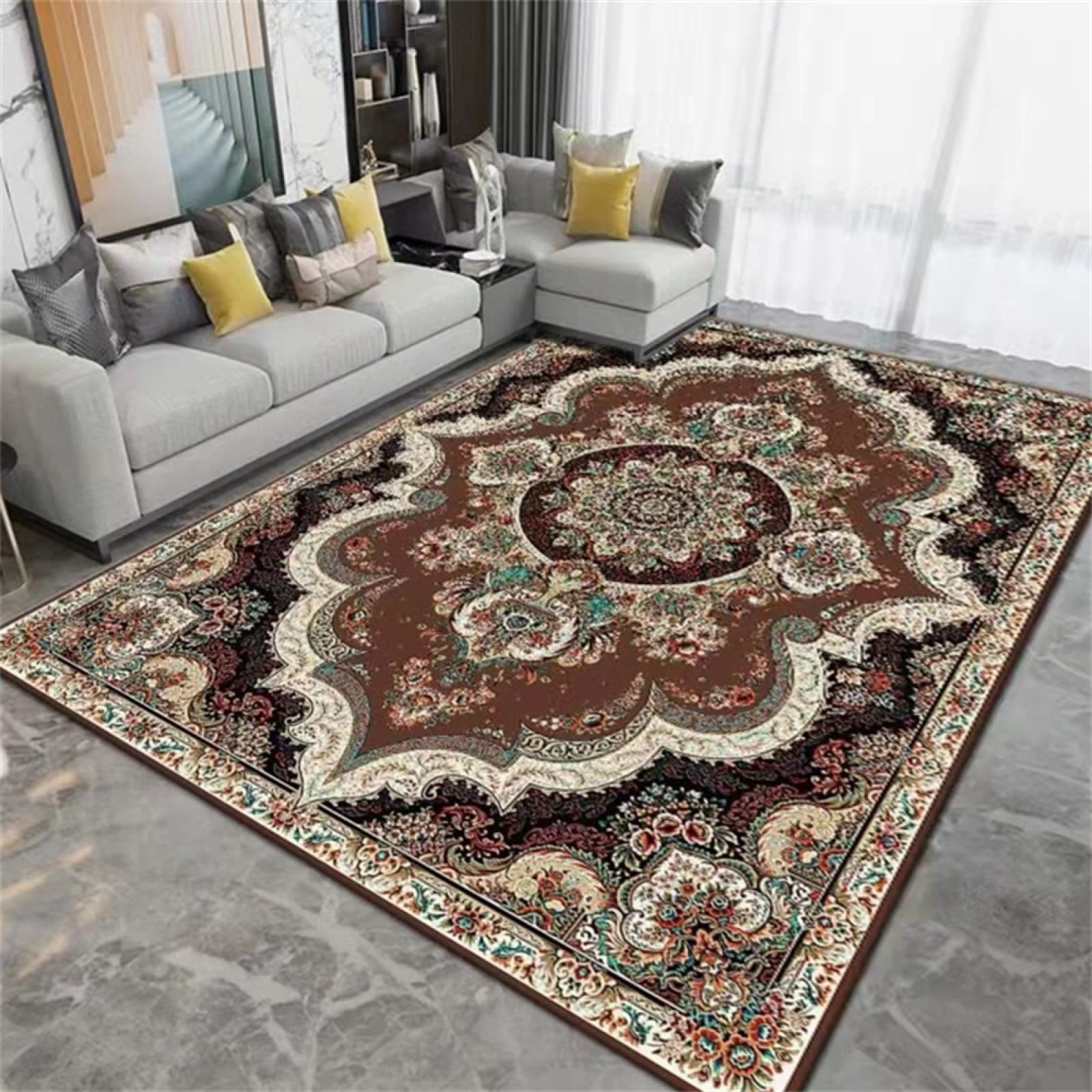 Tapis de luxe 170x240cm aux couleurs durables pour une chambre de garçon élégante