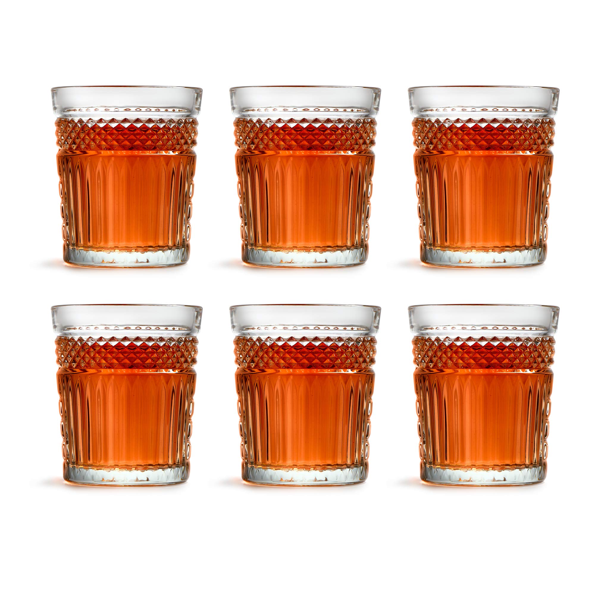 Libbey Vaso Radiant – 355 ml / 35,5 cl - 6 Unidades - Diseño vintage - Apto para lavado en lavavajillas
