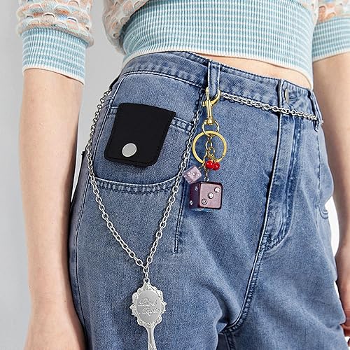 Miniatura 5 de Bag Charms for Handbags-8 Ball Dice Keychain Backpack Charm Purse Dice & Star Charms Women Girl