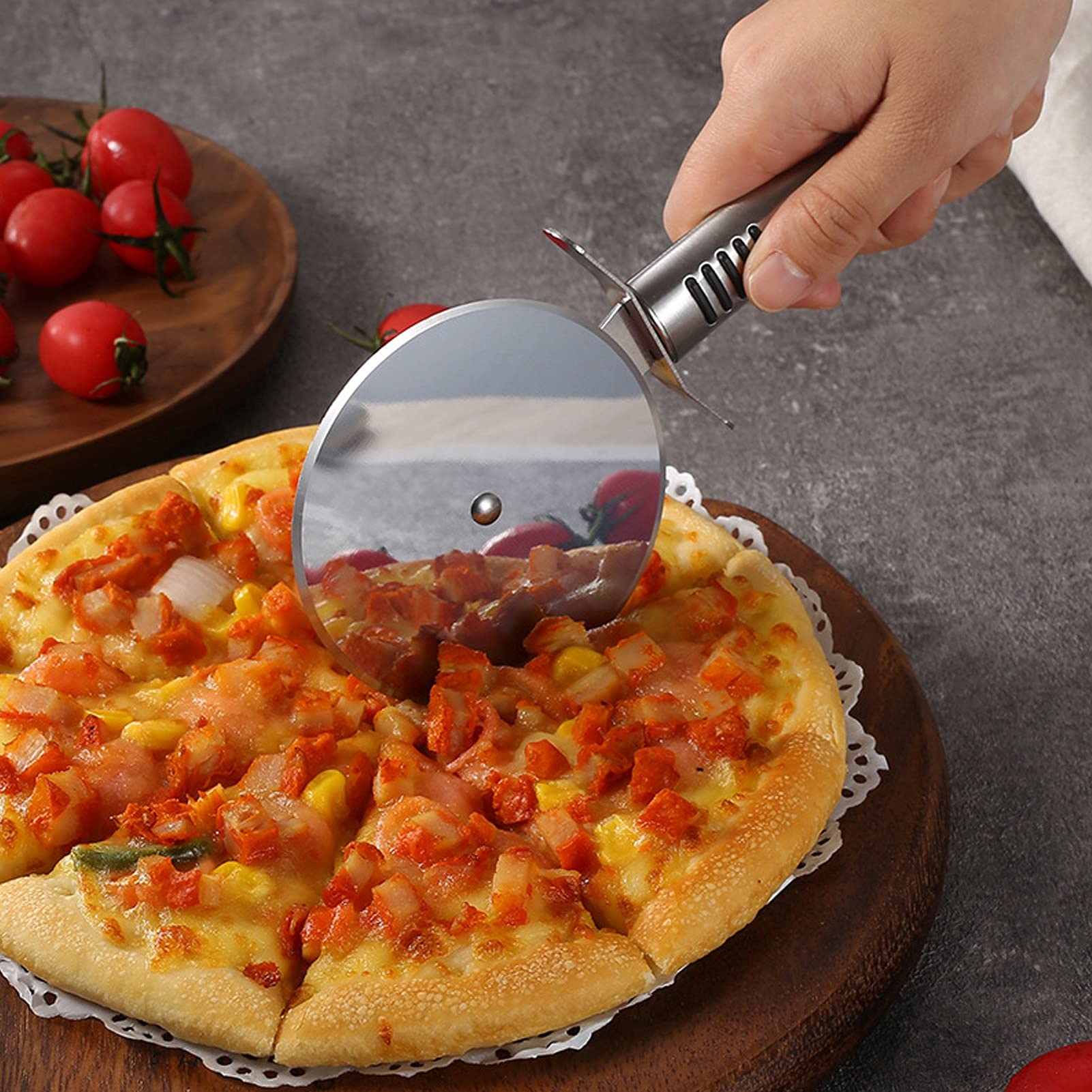 Pizzasnijderset, pizzasnijder, 2 stuks, mini-pizzasnijder voor wafels voor deeg, koekjes voor pies voor pizza Pizzasnijderset, pizzasnijder, 2 stuks, mini-pizzasnijder voor wafels voor deeg, koekjes voor pies voor pizza