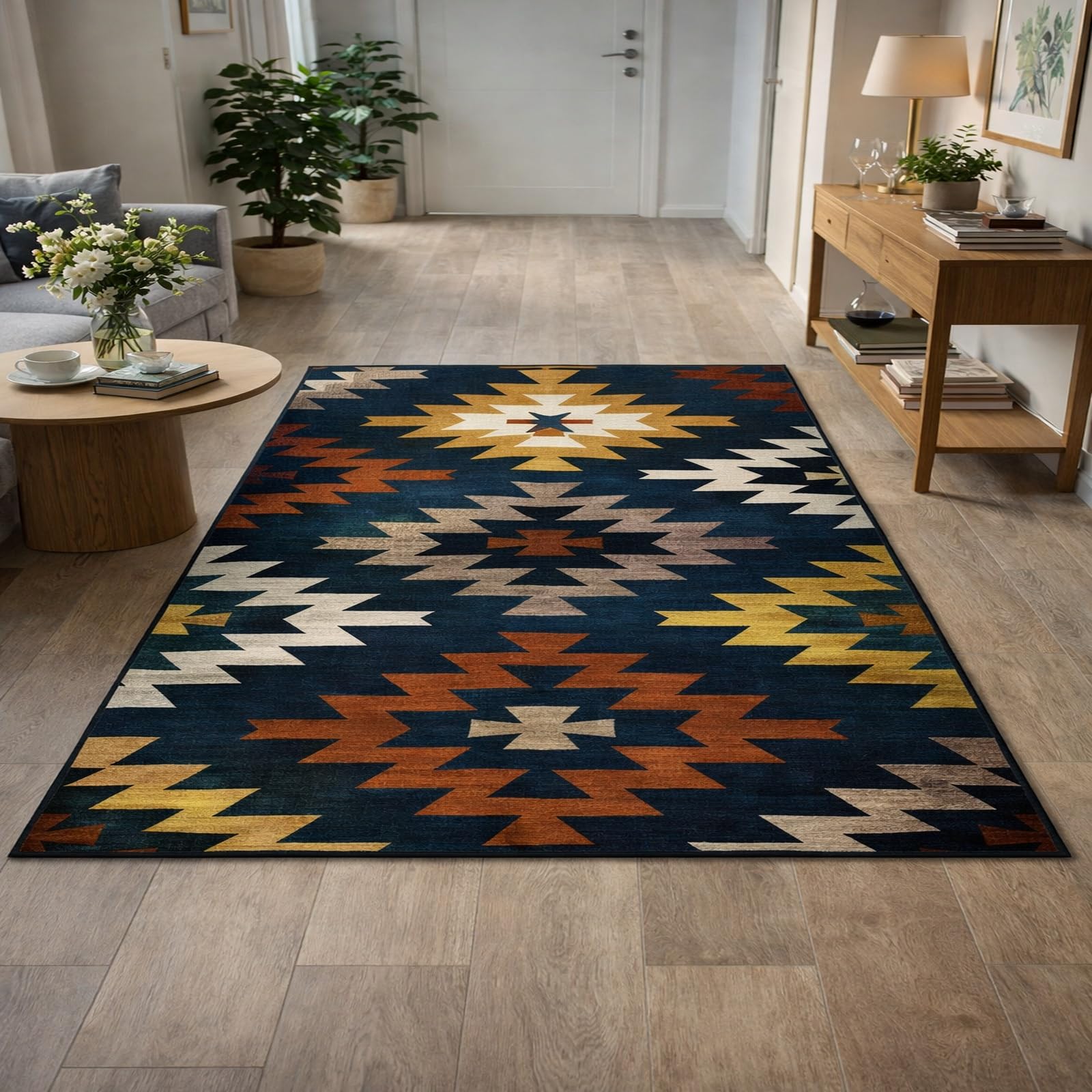Alfombra de pelo corto para decoración de interiores en salones modernos