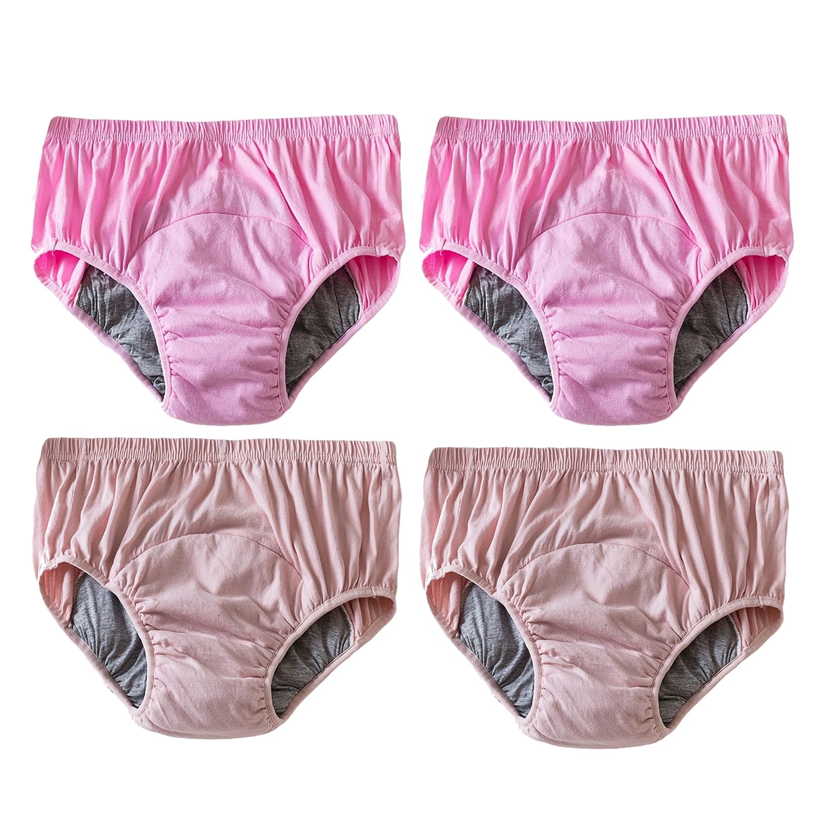Pantalones Incontinencia para Adultos Mujer, Protector Perdidas de Vejiga Débil 100% Algodón Reutilizable Funda de Pañales para el Cuidado de la Incontinencia,XXL
