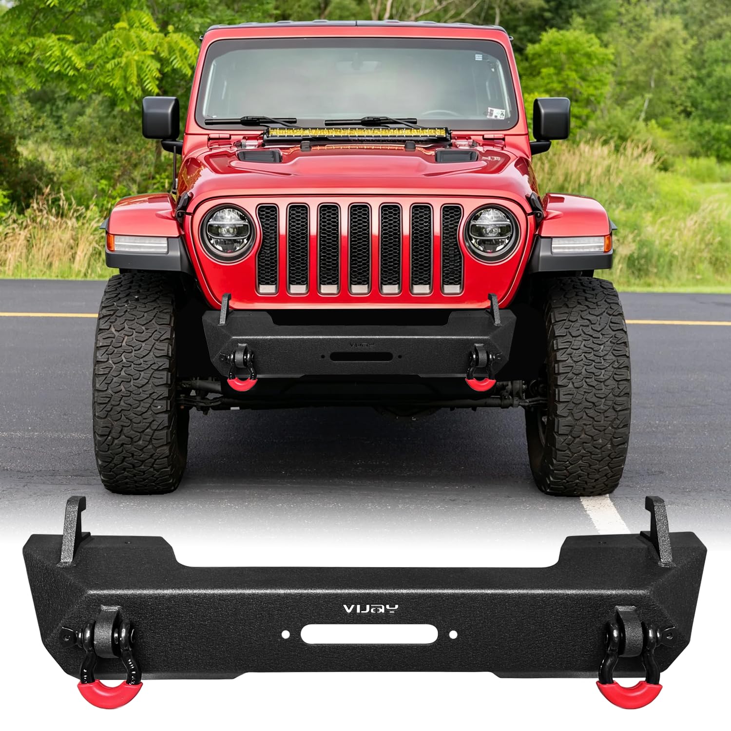 TIOYAR Stubby Front Bumper