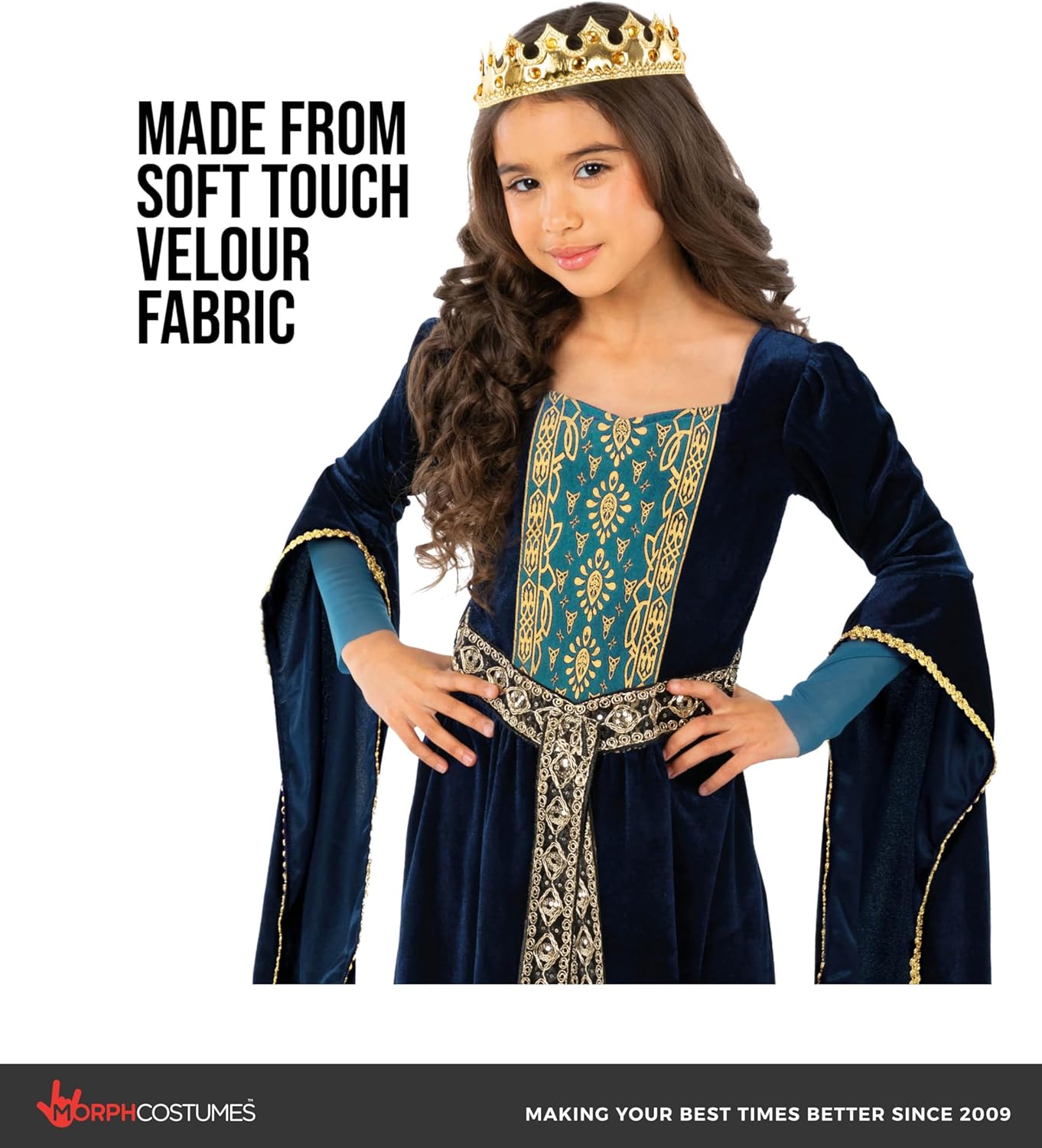 Morph Medieval Princess Costume Girl Renaissance Medieval Kids Renaissance Costume for Girls Halloween Costumes For Girls