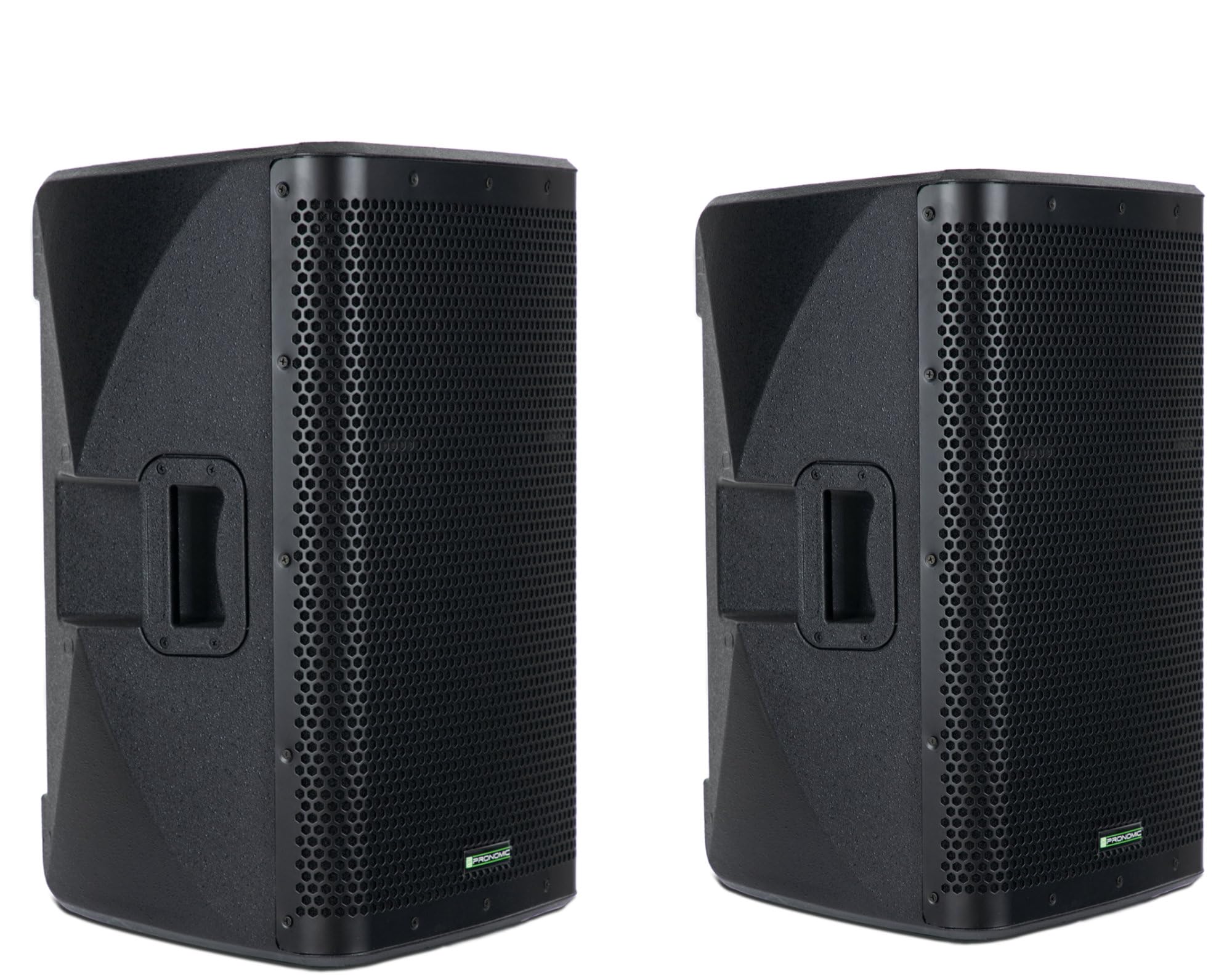 Pronomic C-212 MA Set Stereo - Due casse attive 2 vie - Potenza: 2000 Watt - Woofer 12" + Tweeter 1,75" - Ricevitore Bluetooth e DSP-Preset - Cabinet in plastica con inclinazione monitor