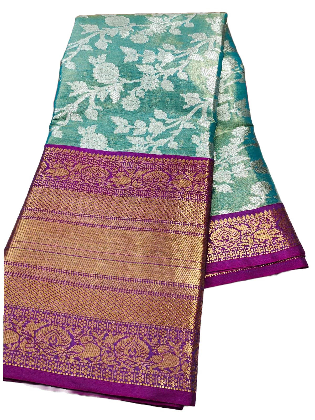 Pandadi SareeWomen's Arasi Soft Tissue Banarasi Silk Dharmavaram Pattu Saree With Unstiched Blouse Piece