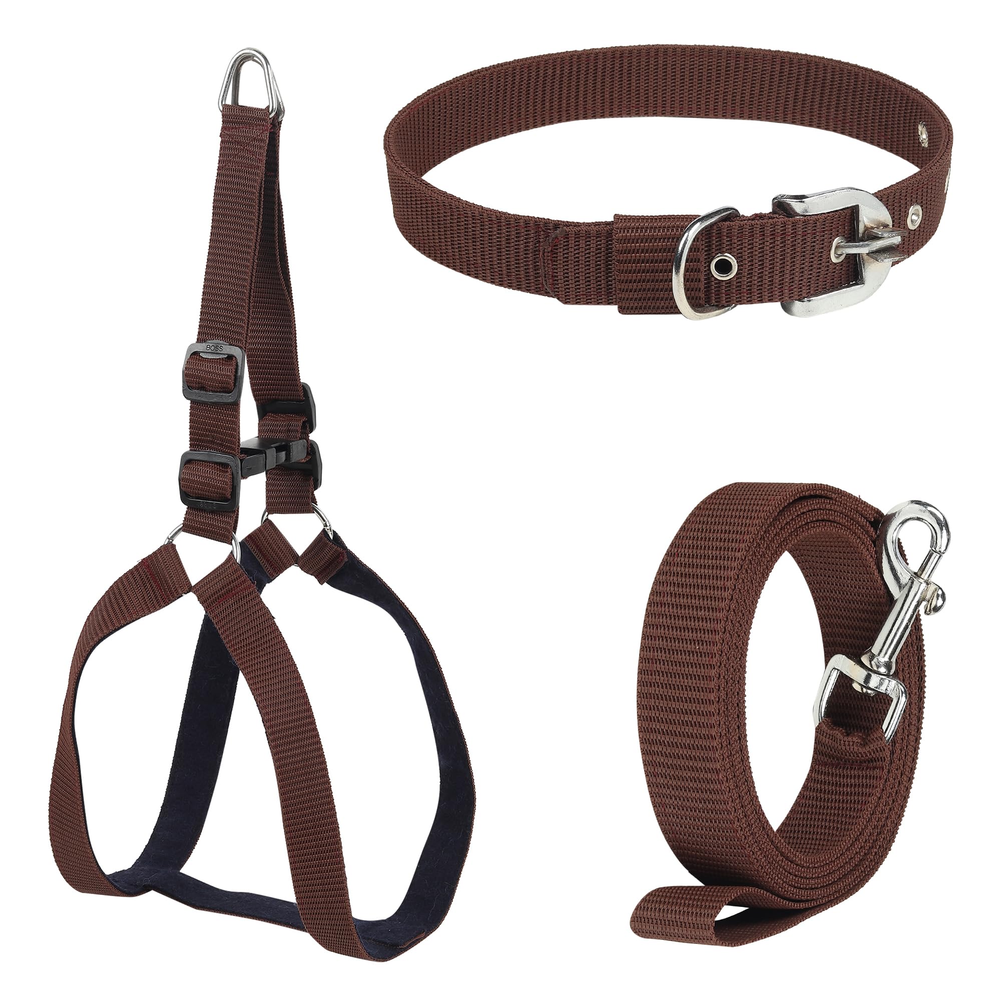 Cartoon Printed Harness Leash Collar for Dog Multi Color (Brown) (B0CW7LGXVM) Amazon Price History, Amazon Price Tracker
