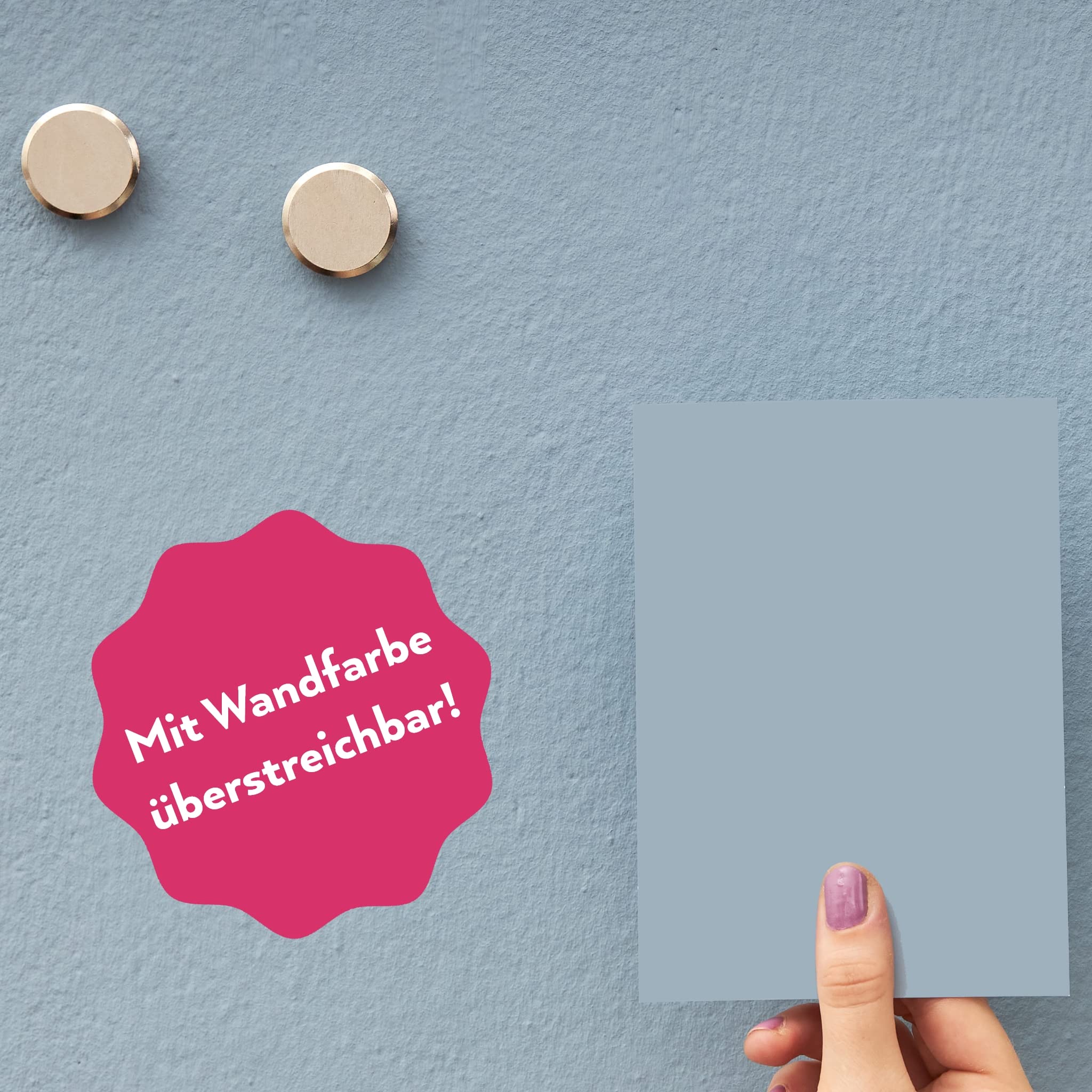 MissPompadour Magnetfarbe Dunkelgrau für Wände und Holz 750 ml | Wasserbasiert, matte Magnetgrundierung für innen, überstreichbar und tapezierbar, schnelltrocknend
