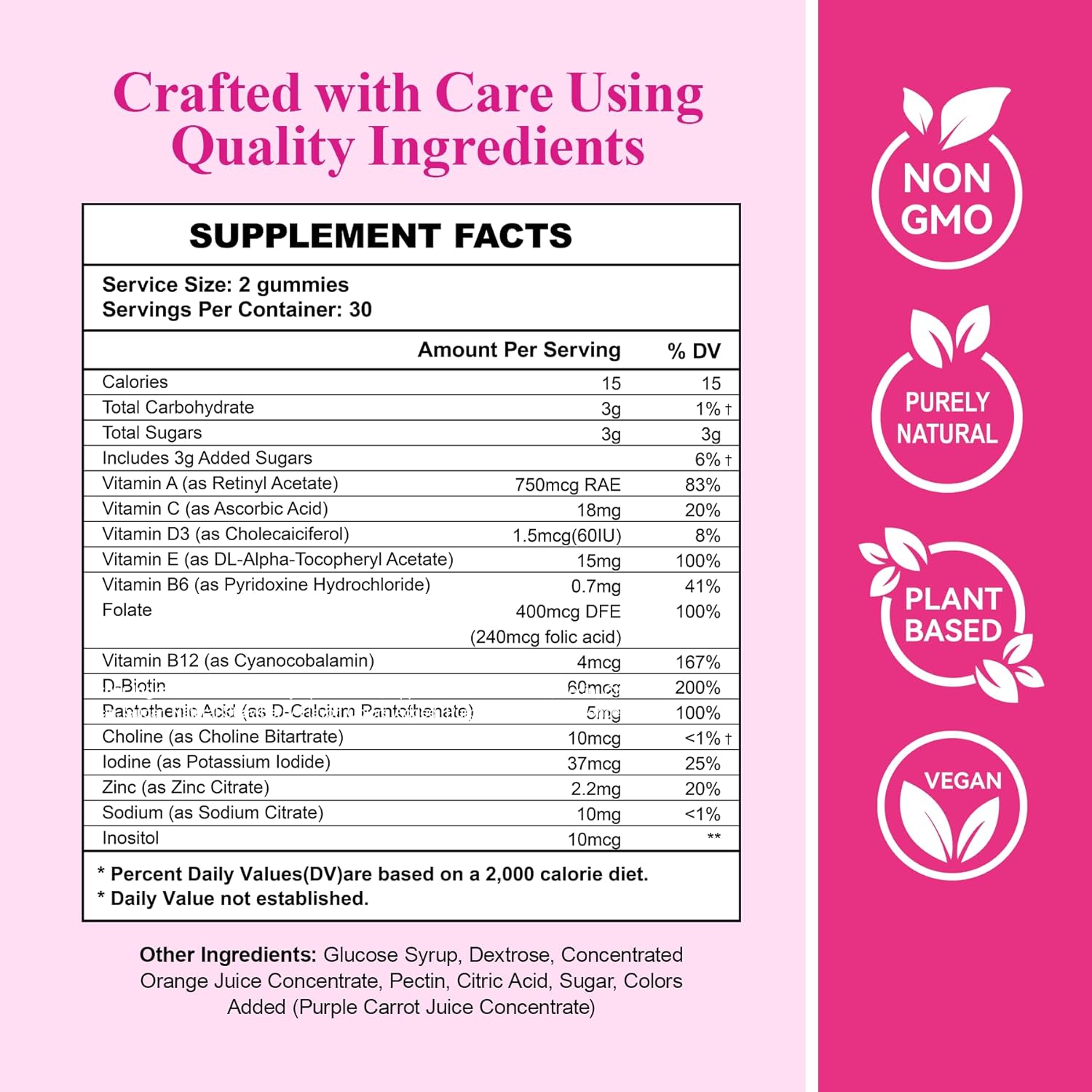 PCOS Gummies Helps Fertility and Ovulation, 2 Packs PCOS Vitamin Gummies for Women Menstrual Cycle & Hormonal Balance, Orange Flavor Fertility Gummy with Myo-Inositol, Folate and Vitamin B6 B12 - Image 6