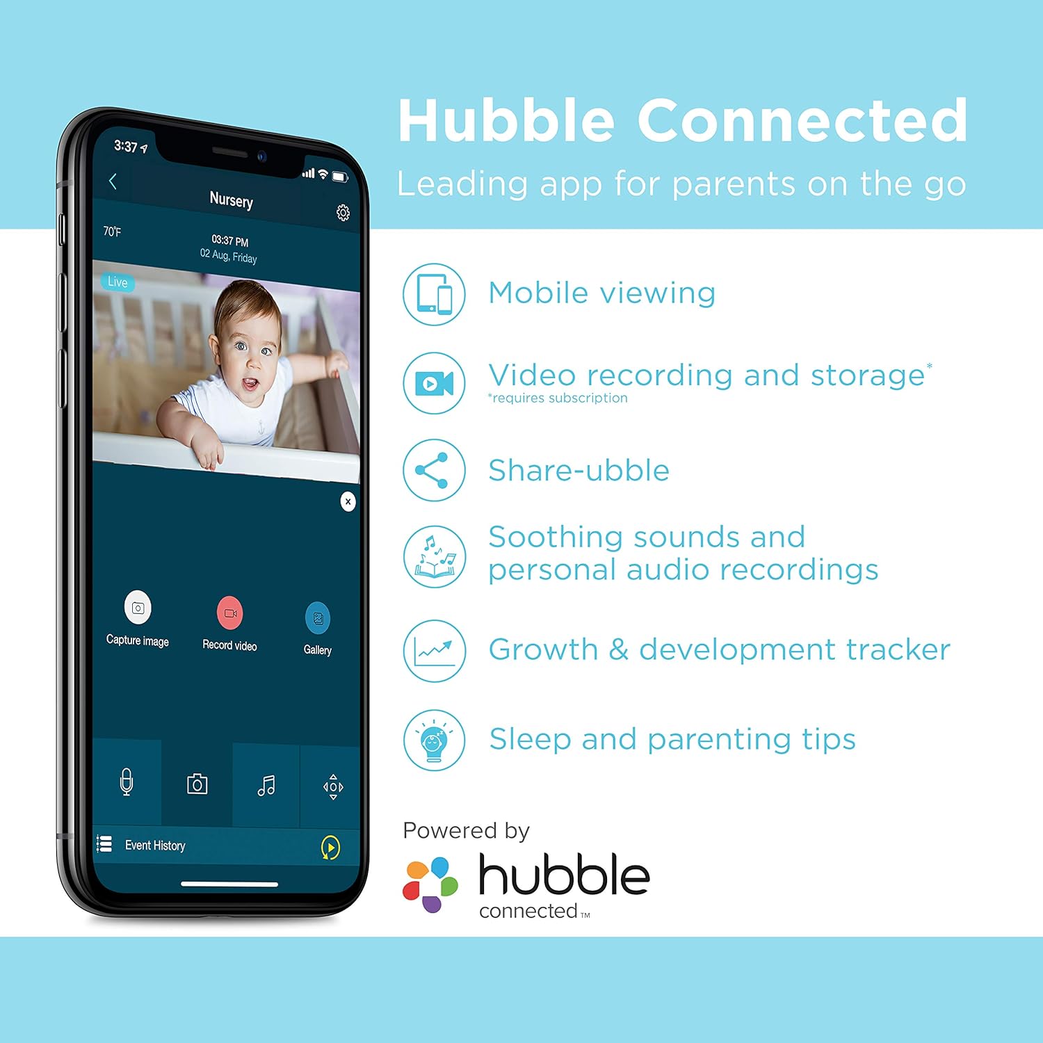 Motorola Nursery CONNECT40 Baby Monitor (Binatone) (VM40CONNECT)