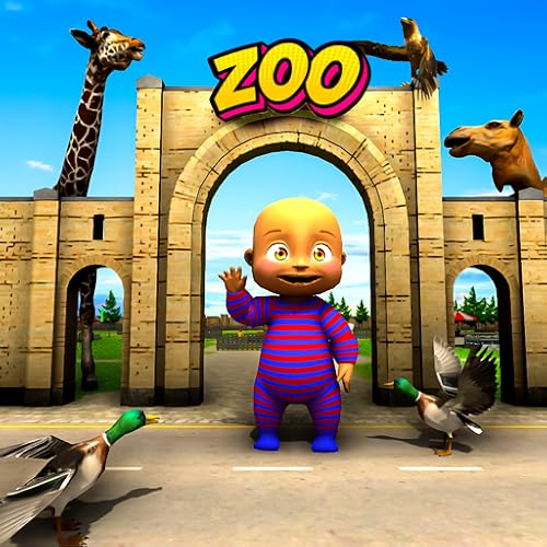 jeu de simulation d'aventure amusant pour bébé et papa coquins au zoo