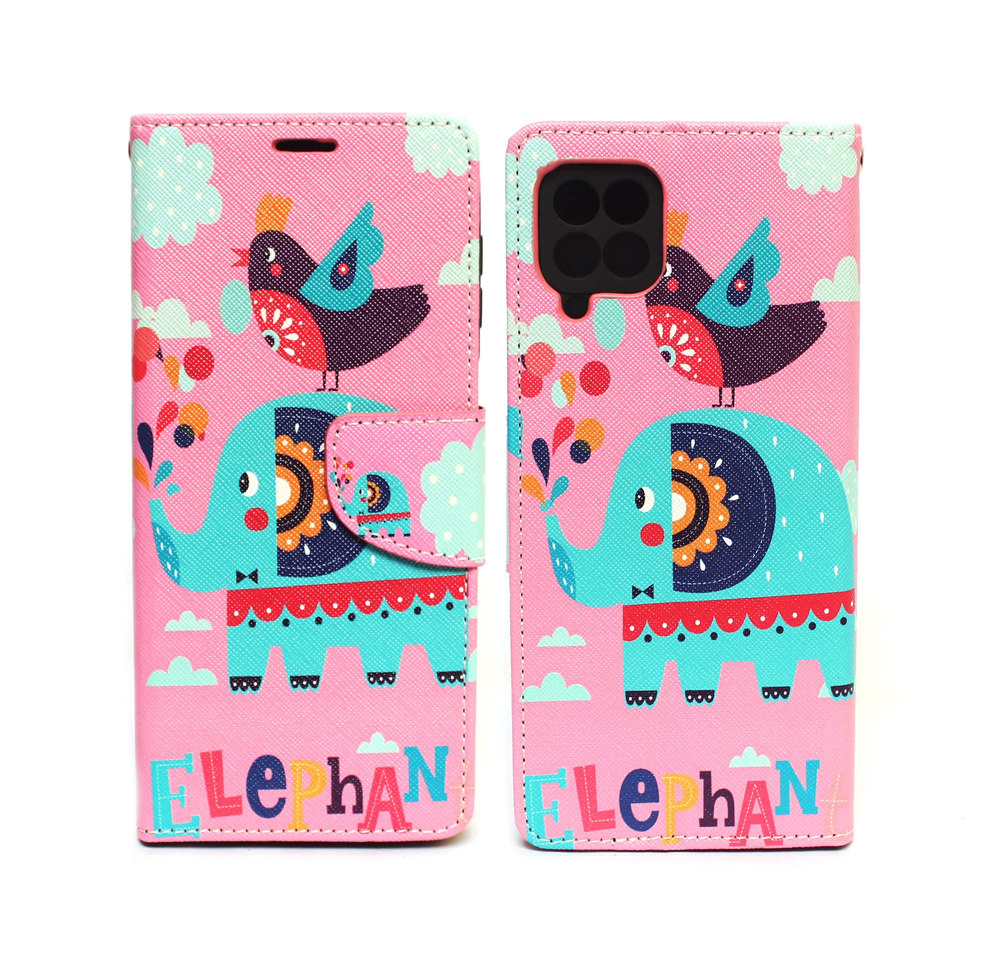 Arbuda Fancy Printed Designer Leather Flip Wallet Back Cover Case for Samsung Galaxy A22 - Elephant (B09H519Q7F) Amazon Price History, Amazon Price Tracker