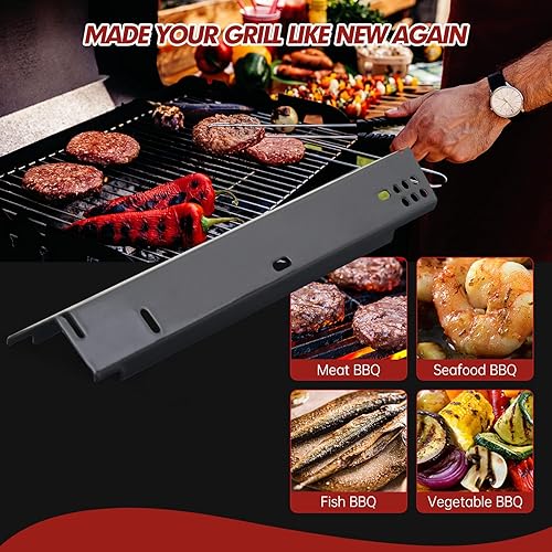 Miniatura 5 de Cozilar 15" Grill Heat Plates for Dyna-Glo Grill Replacement Parts, Grill Heat Shield Burner Covers BBQ Gas Grill Replacement Parts Gas Grill