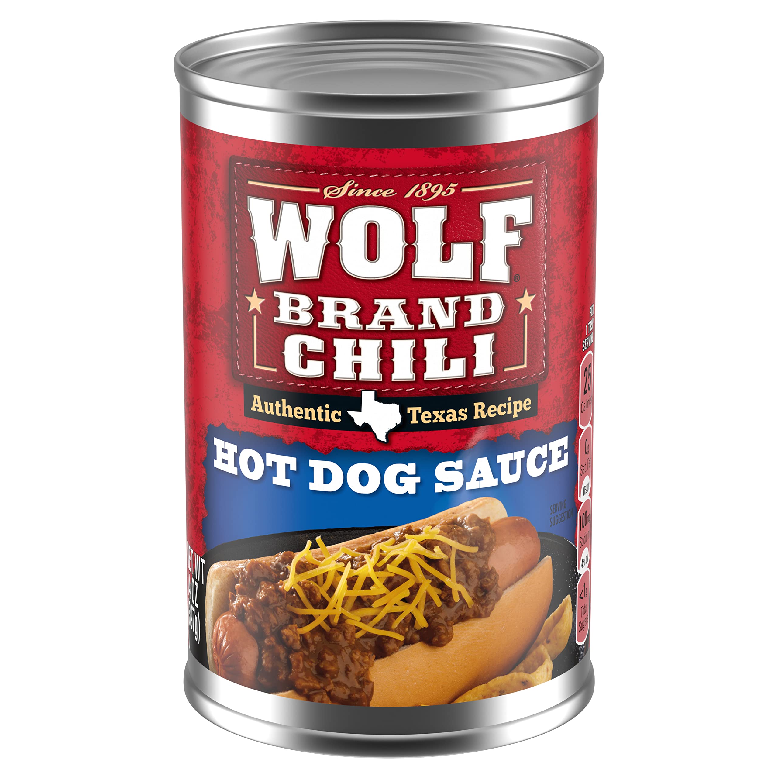 Brand Chili Hot Dog Sauce, Canned Chili, 14 oz.