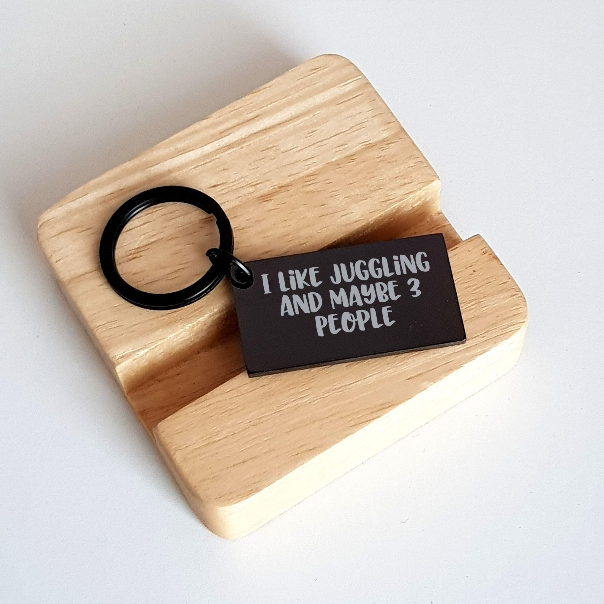 Juggling Gifts for Lovers of Funny Quote Keychain, Engraved Stainless Steel Juggling Love Token, Unique Valentine's Unique Gifts for Juggling Enthusiasts, Juggling Accessories for Him/Her