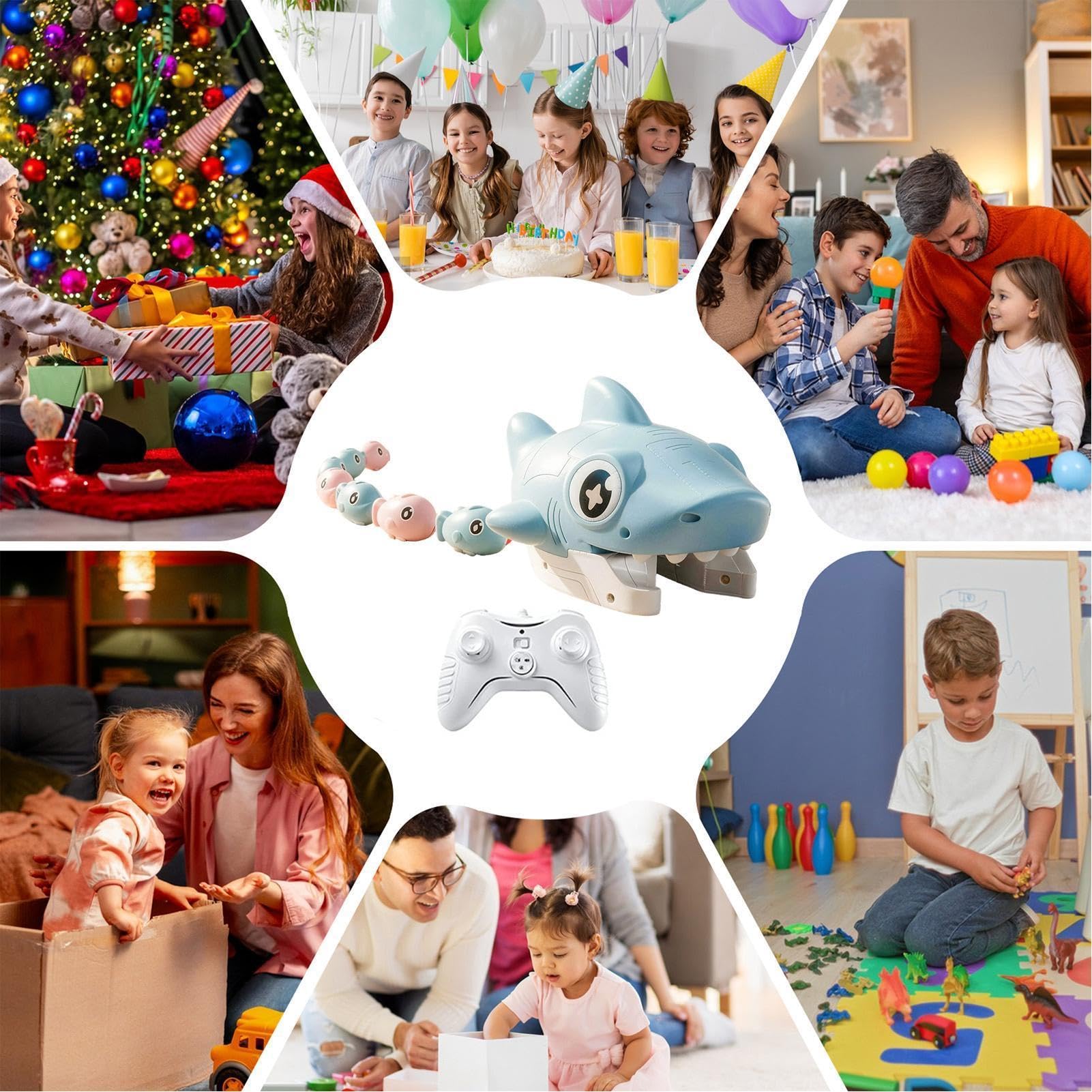 Magnetico con Telecomando Giocattolo Squalo STEM Per Bimbi