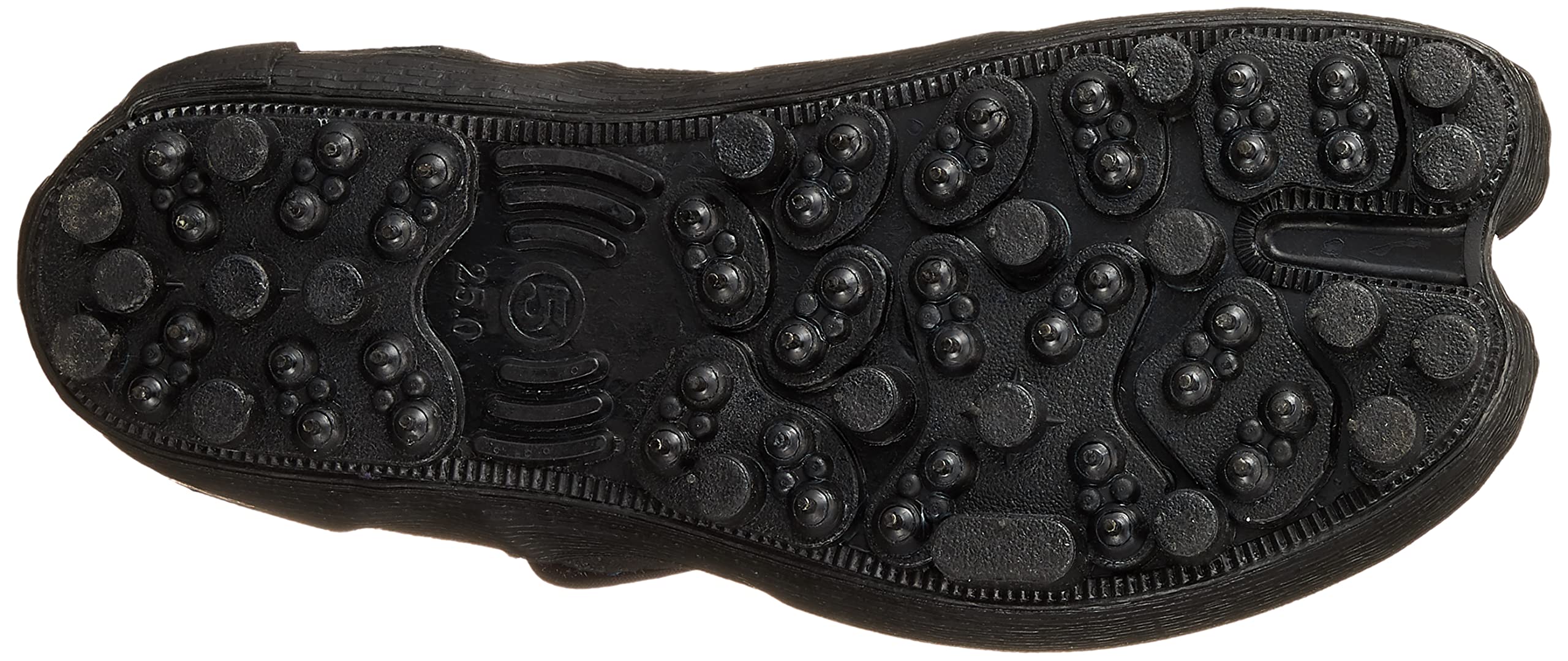 Marugo Japanische Tabi Spike-Schuhe Schwarz mit Klettverschluss