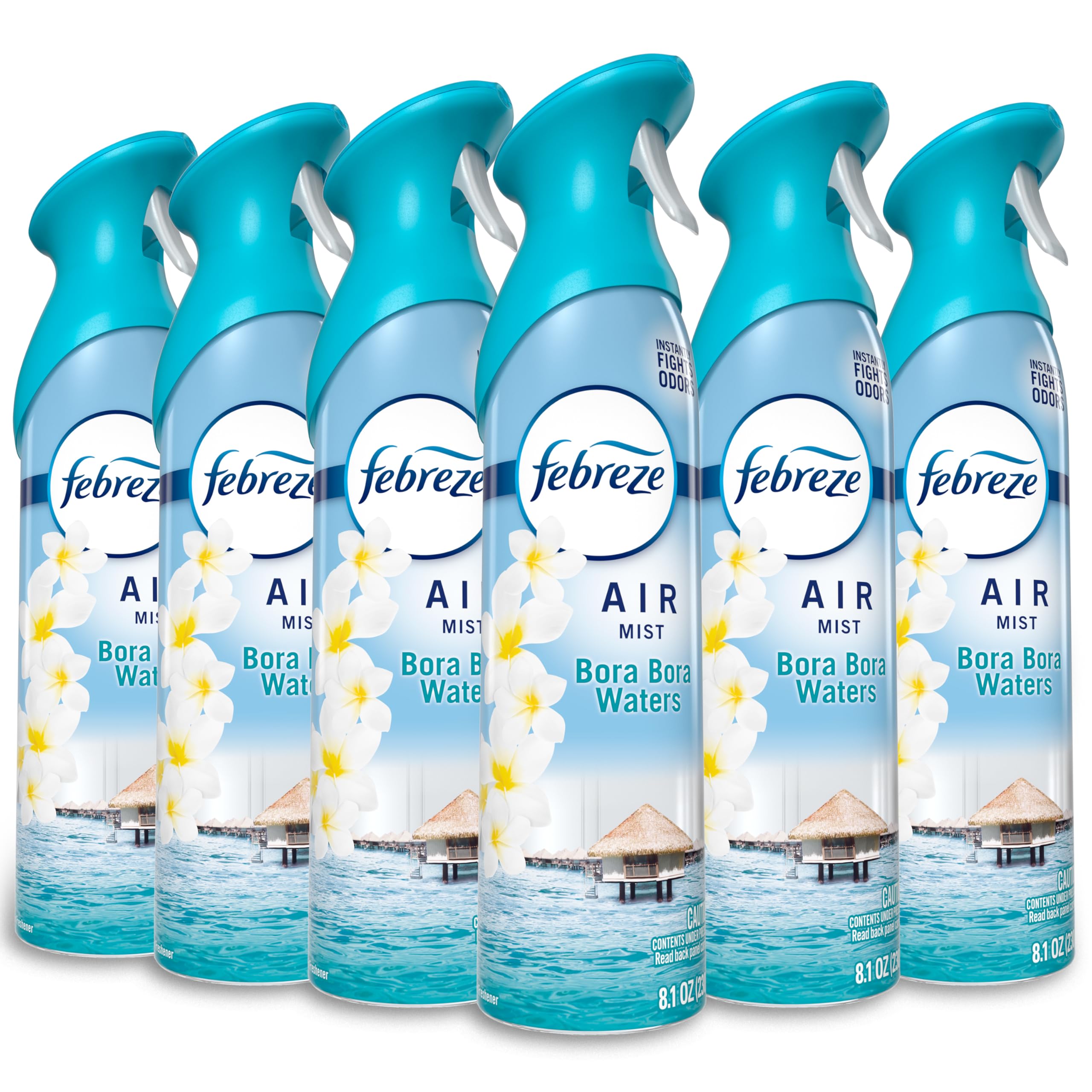 Febreze New Improved Air Mist Bora Bora Waters Air Freshener Home and Kitchen Essentials Odor Fighting Room Spray
