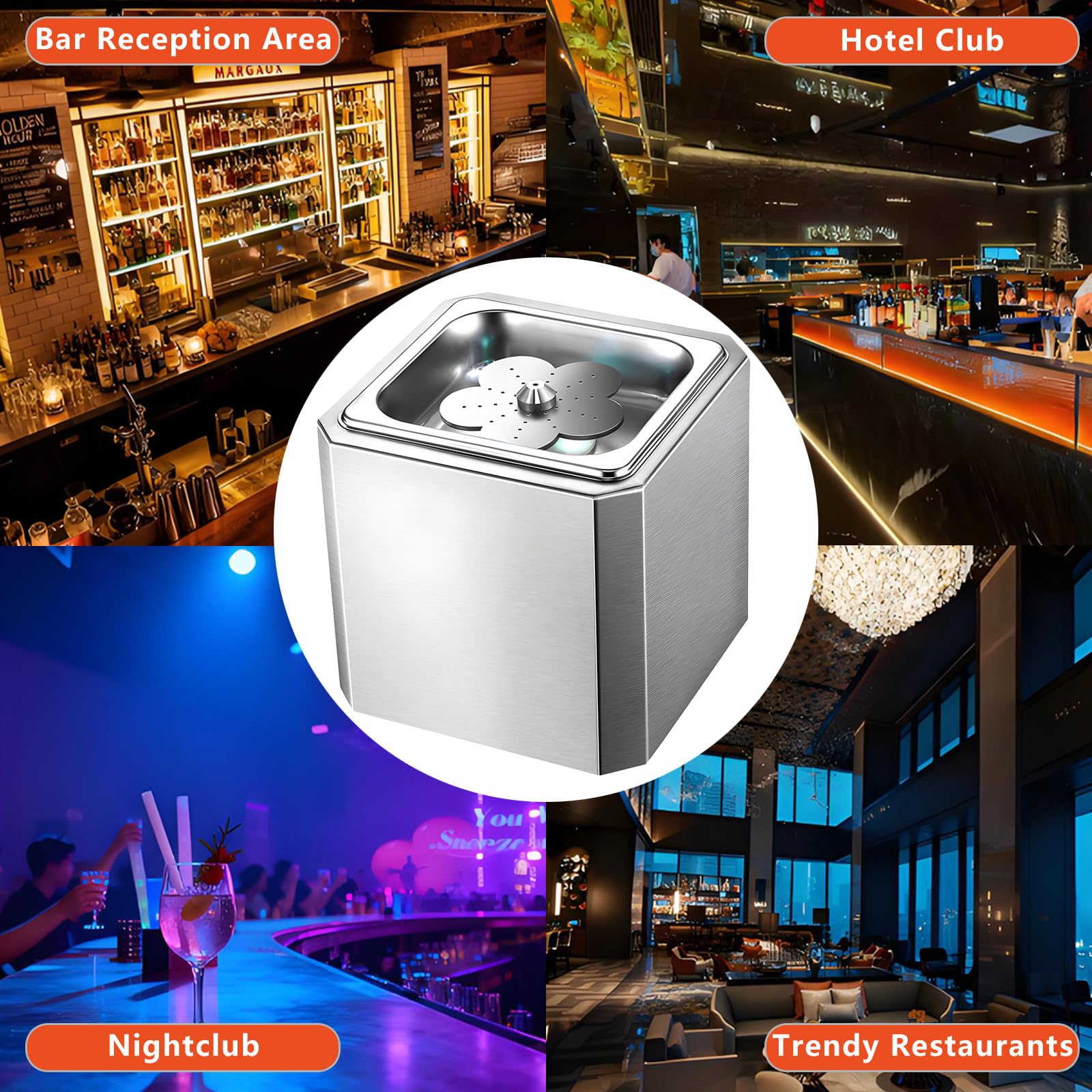 Refrigeratore per Bicchieri Compatto, Raffreddamento Rapido A -25 °C in 6 Secondi, Macchina per Il Raffreddamento Istantaneo di Bicchieri A Co2, per Cocktail, Birra, Cocktail