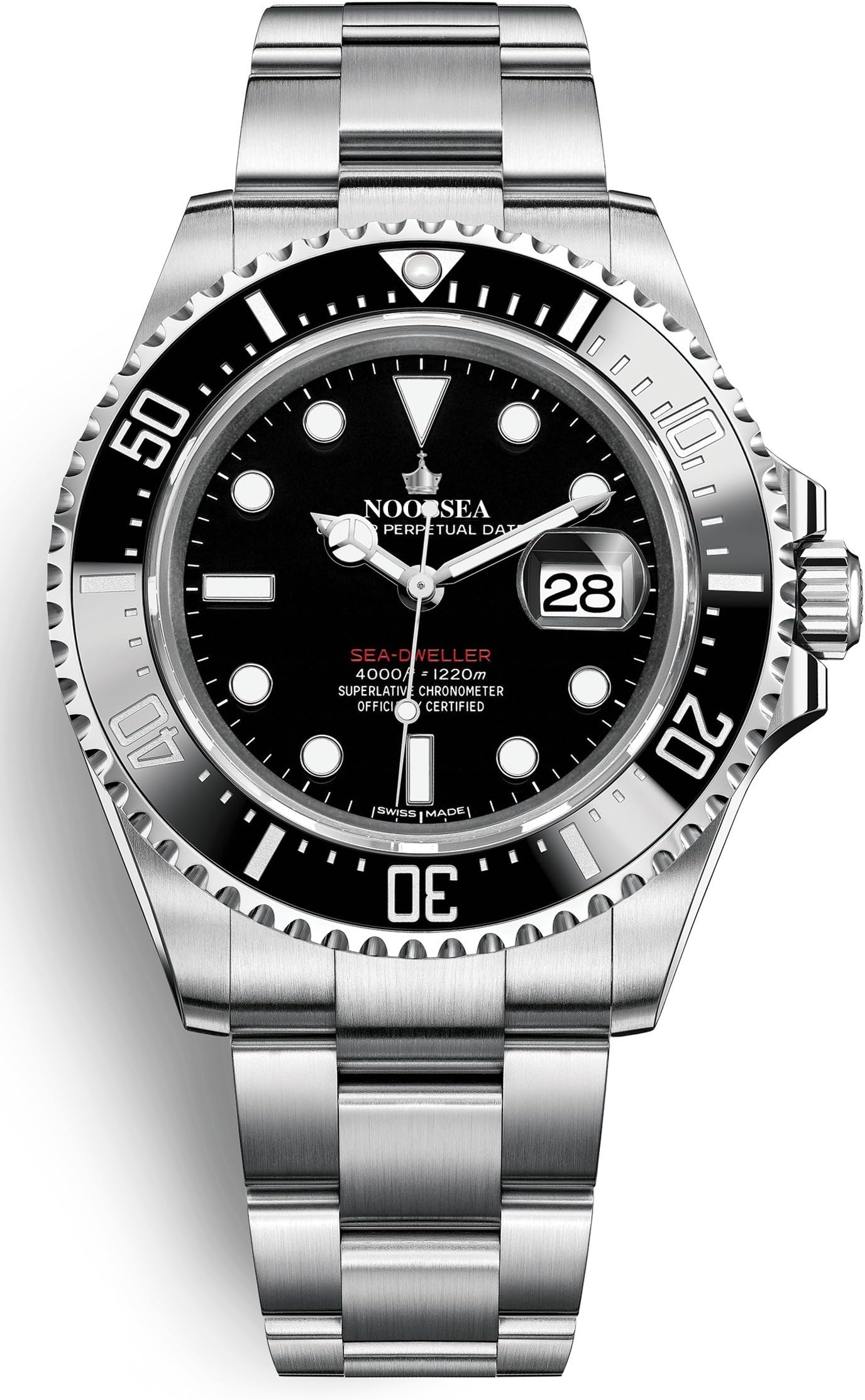 Noob Factory Luxury Swiss Crown Ocean High End Eminent Japanese Movement Black Ocean Dweller Watch