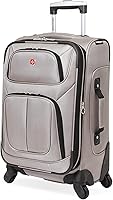 Vista 106 de SwissGear - Equipaje suave expandible Sion con ruedas, Negro