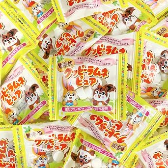 Additive-Free Kuppi Ramune Pure 69 Bags Set 3.2 oz 92 g x 3 Bags, Assorted Ramune