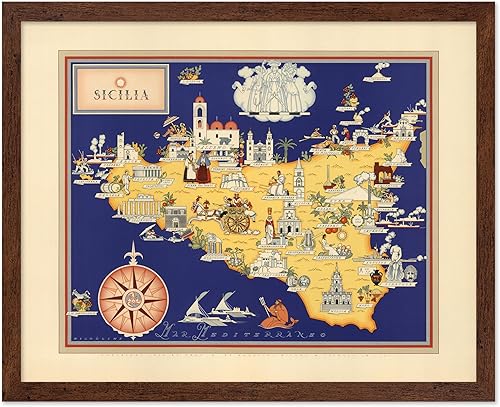 Vista 61 de Poster Master Póster vintage de la nación de los inmigrantes – Póster de mapas pictóricos retro – Arte de Estados Unidos – Regalo educativo