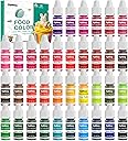Food Coloring - 36 Color Concentrated Liquid Food Coloring Set - Neon Liquid Food Color Dye for Baking, Decorating, Icing, Cooking, Slime Making Kit and DIY Crafts, 6ml Bottles (0.25 Fl. Oz)