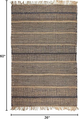 Vista 19 de Fab Habitat Alfombras de cáñamo y lana, hechas a mano, suaves al tacto natural bajo los pies, duradera, tejido texturizado, alfombra