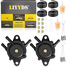 2Pcs Fuel Pump Compatible with Loncin LC2V90FD 999cc LC1P96F 608cc LC1P92F-1 452cc Lawn Mower 170460010-0001