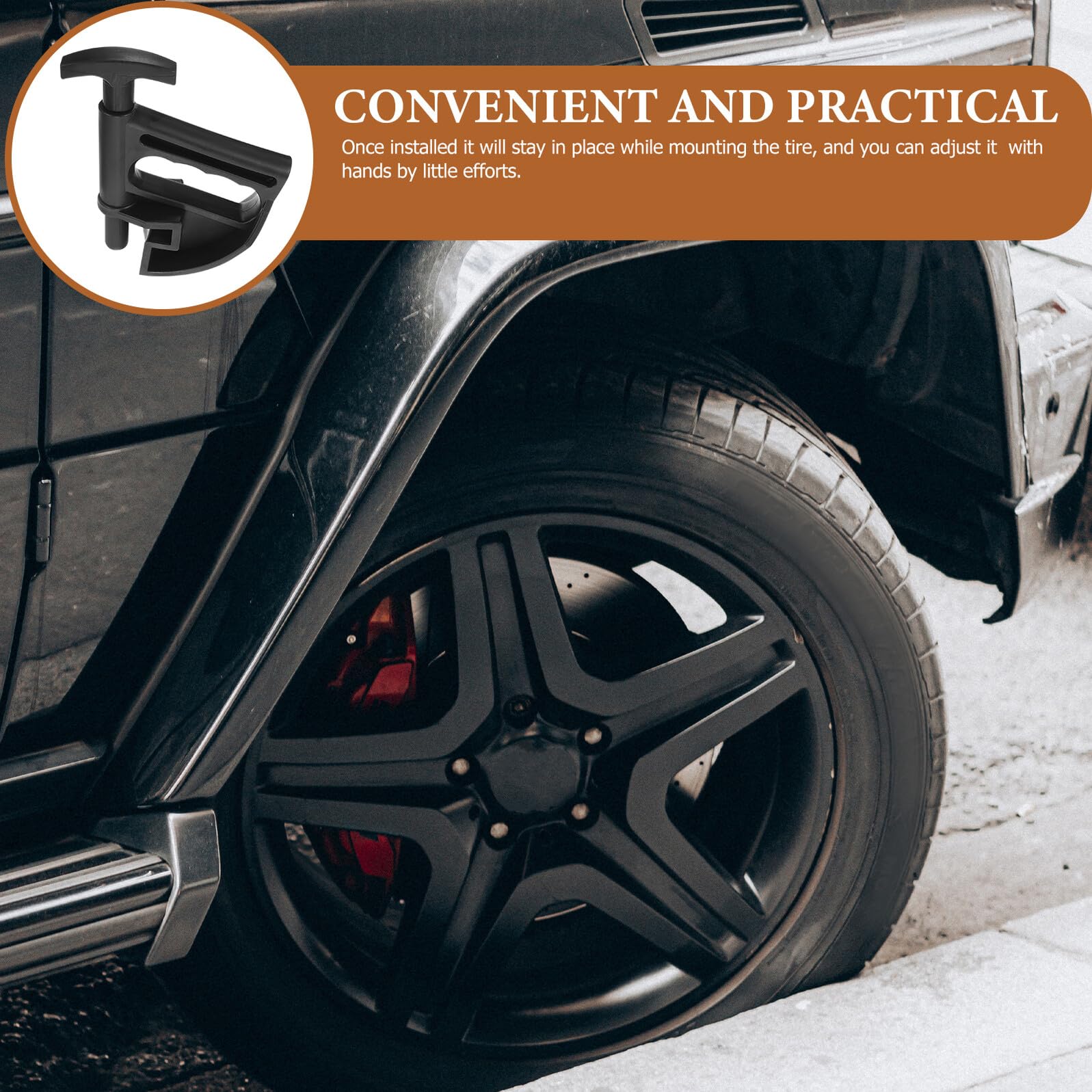 Strumento Smontagomme Manuale 2 Pezzi per Cambio Gomme Auto Portatile Resistente Impugnatura Ergonomica per Riparazione Pneumatici Officina Garage
