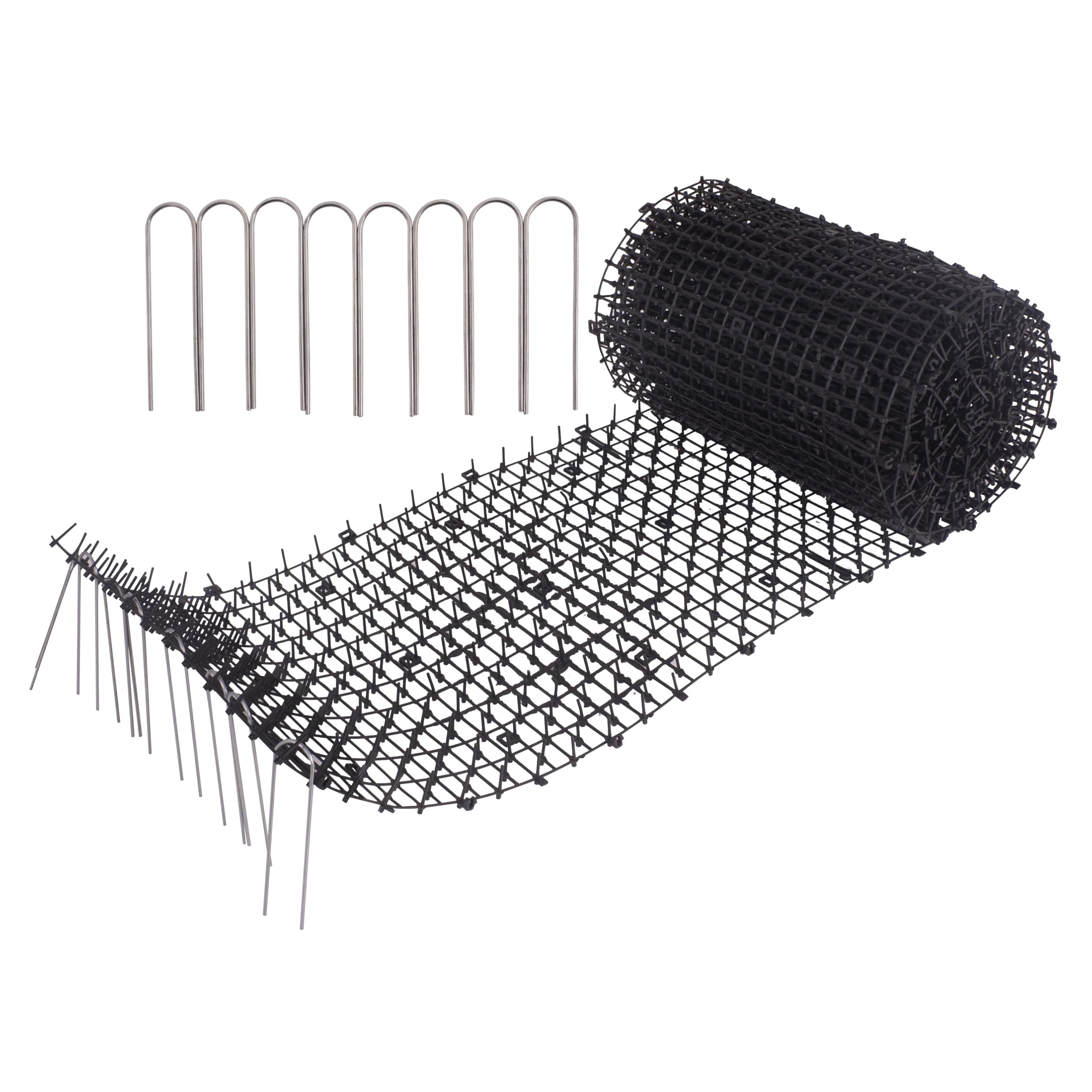 Vtedu Cat Deterrent Mat (6.5ft), Cat Repellent Mat, Cat Scat Mat, Cat Spikes with 8 Staples, Scat Mats for Pets (Cats, Dogs...) for Garden