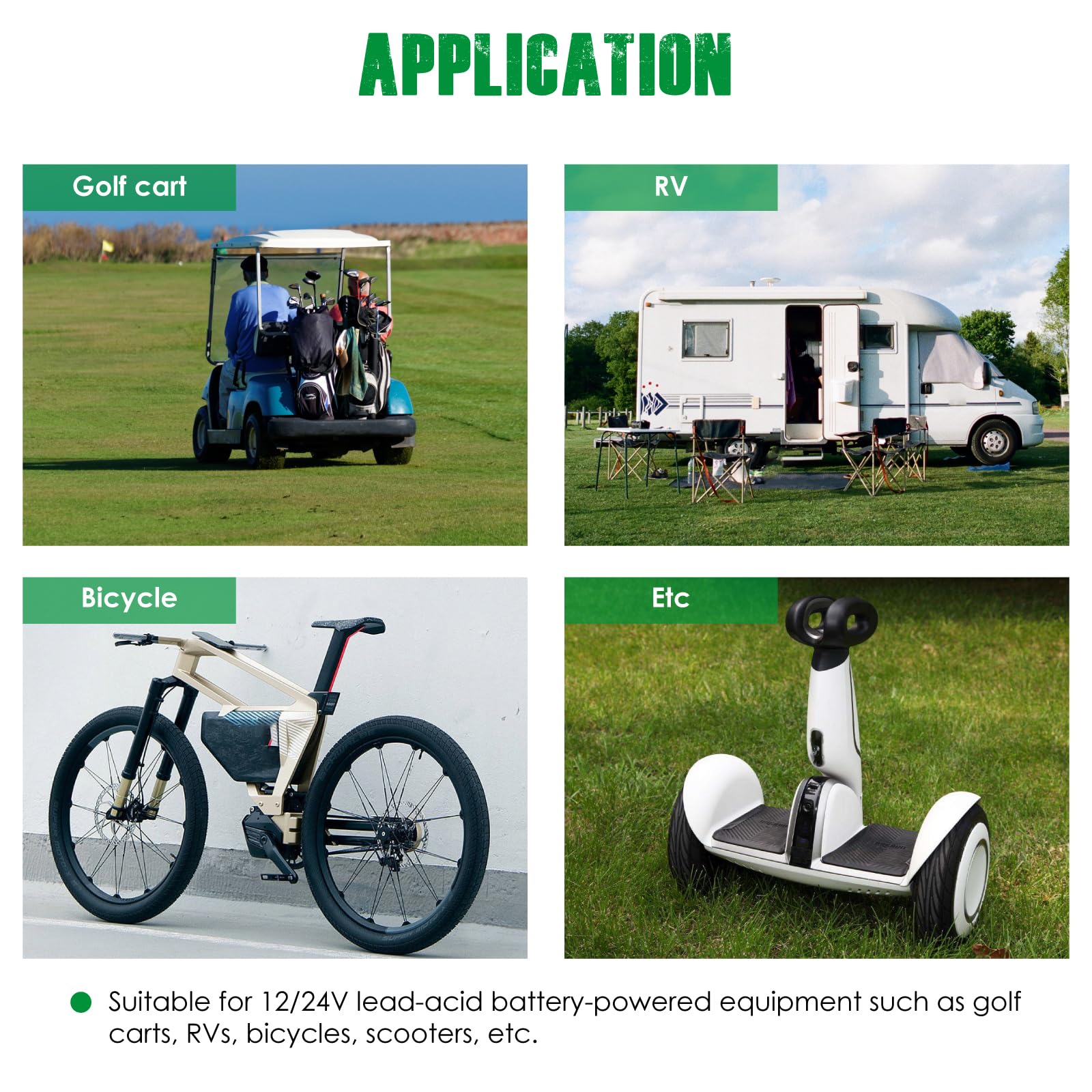 Yooreal 12V/24V Misuratore di capacità e indicatore del livello di carburante della batteria impermeabile IP65 per piombo-acido batteria alimentata Golf Car Travel Trailer Carrelli