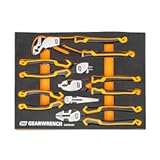 GEARWRENCH 5 Piece PITBULL Cushion Grip Pliers Set in Foam Storage Tray - GWMSPLR01