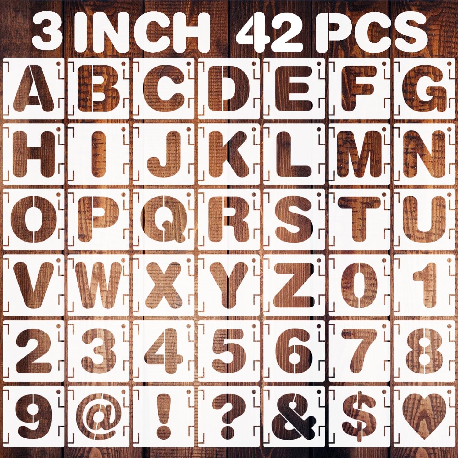 Snapklik.com : 3 Inch Letter Stencils Kit, Alphabet Art Craft Stencils ...