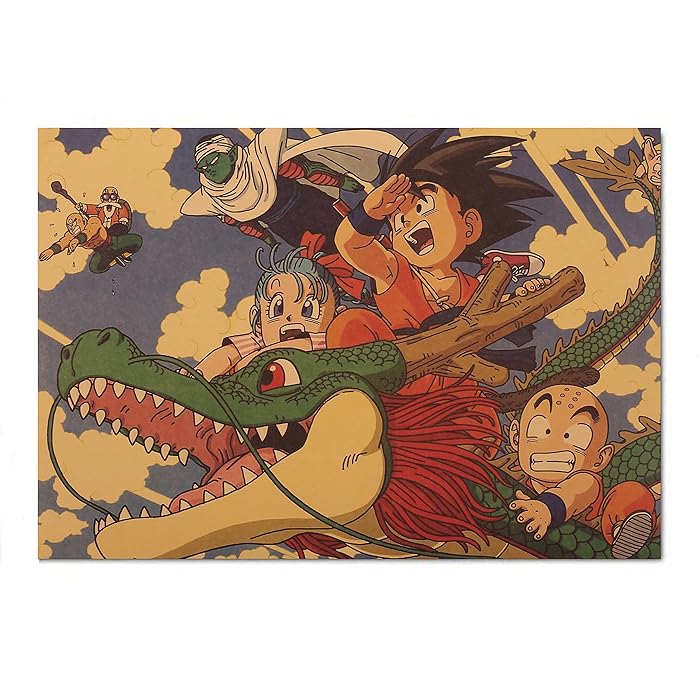 Buy Vintage Young Goku Poster Retro 20 x14 Inch Unframed Dbz Goku ...