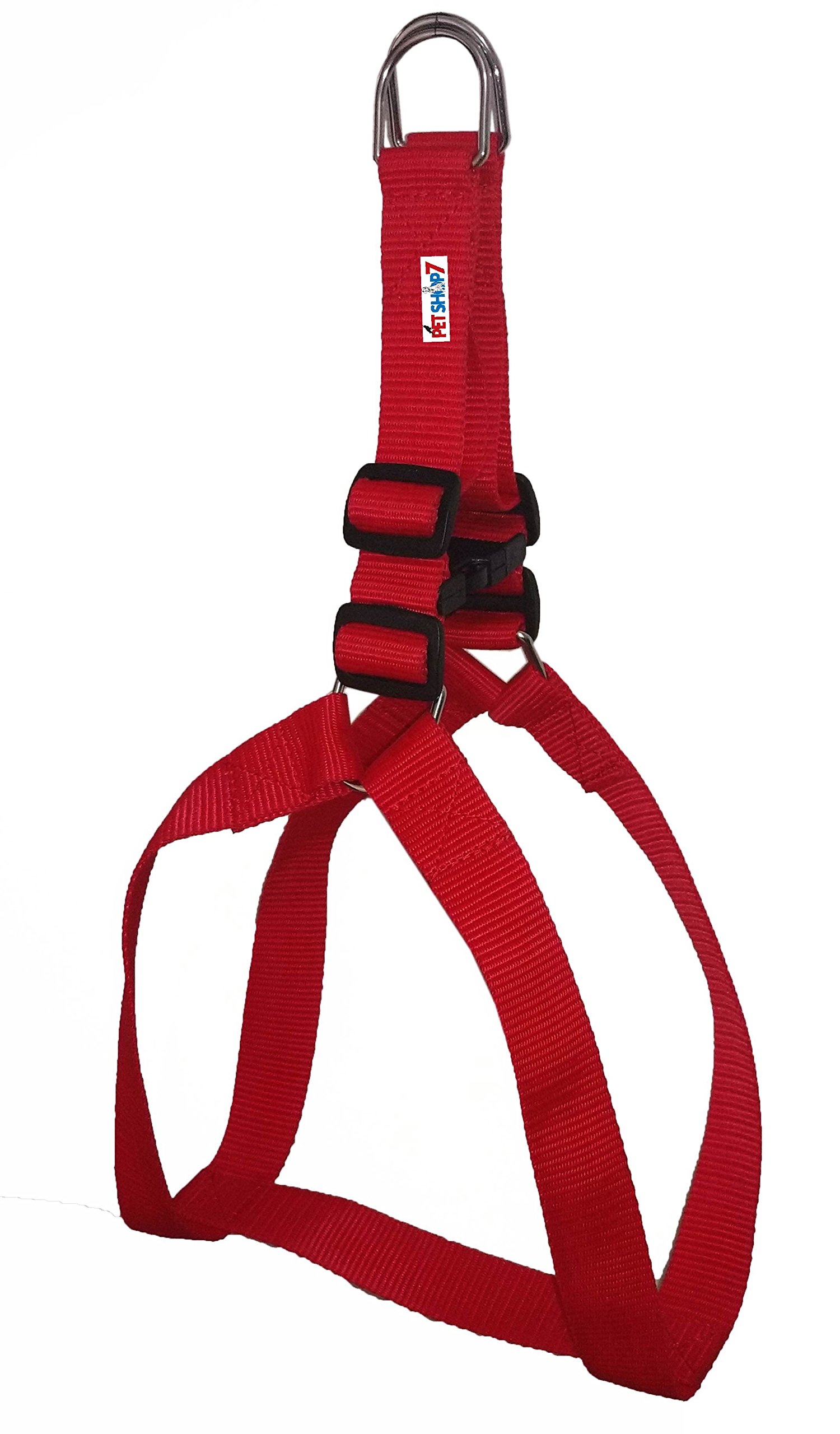 Petshop7 Nylon Dog Harness 1 Inch - Red (Chest Size : 24-29 Inch) - Medium (B01NAQP0FA) Amazon Price History, Amazon Price Tracker
