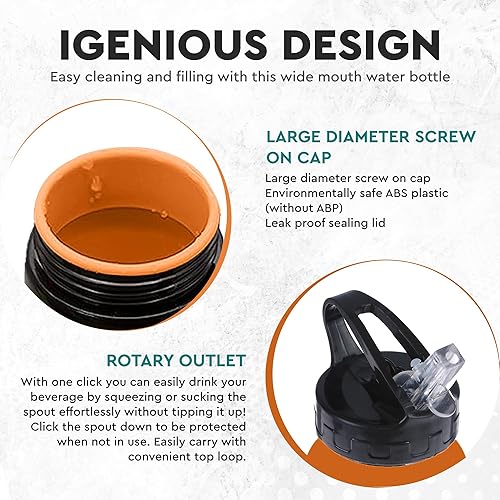 Miniatura 7 de Botella de agua plegable (25 onzas), botella de agua plegable de silicona sin BPA que ahorra espacio, con popote extraíble, botellas de agua