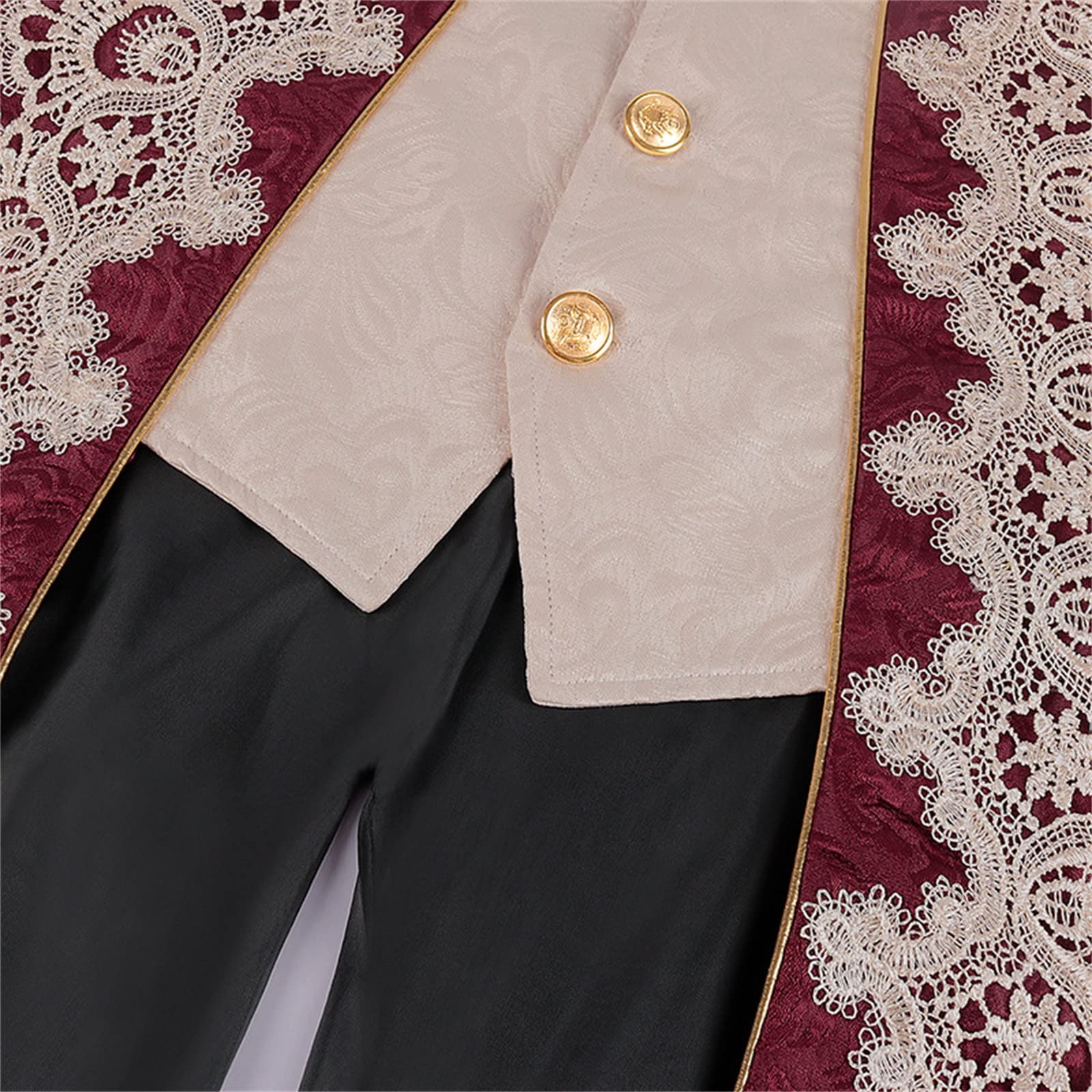 Giacca da Frac Medievale Gotica da Uomo Vintage Vittoriano Gotico Medievale Rinascimentale Giacca Carnevale Cosplay Cappotto Lungo Uomo Stile Gotico per Carnevale Cosplay Smoking Giacca Uniforme