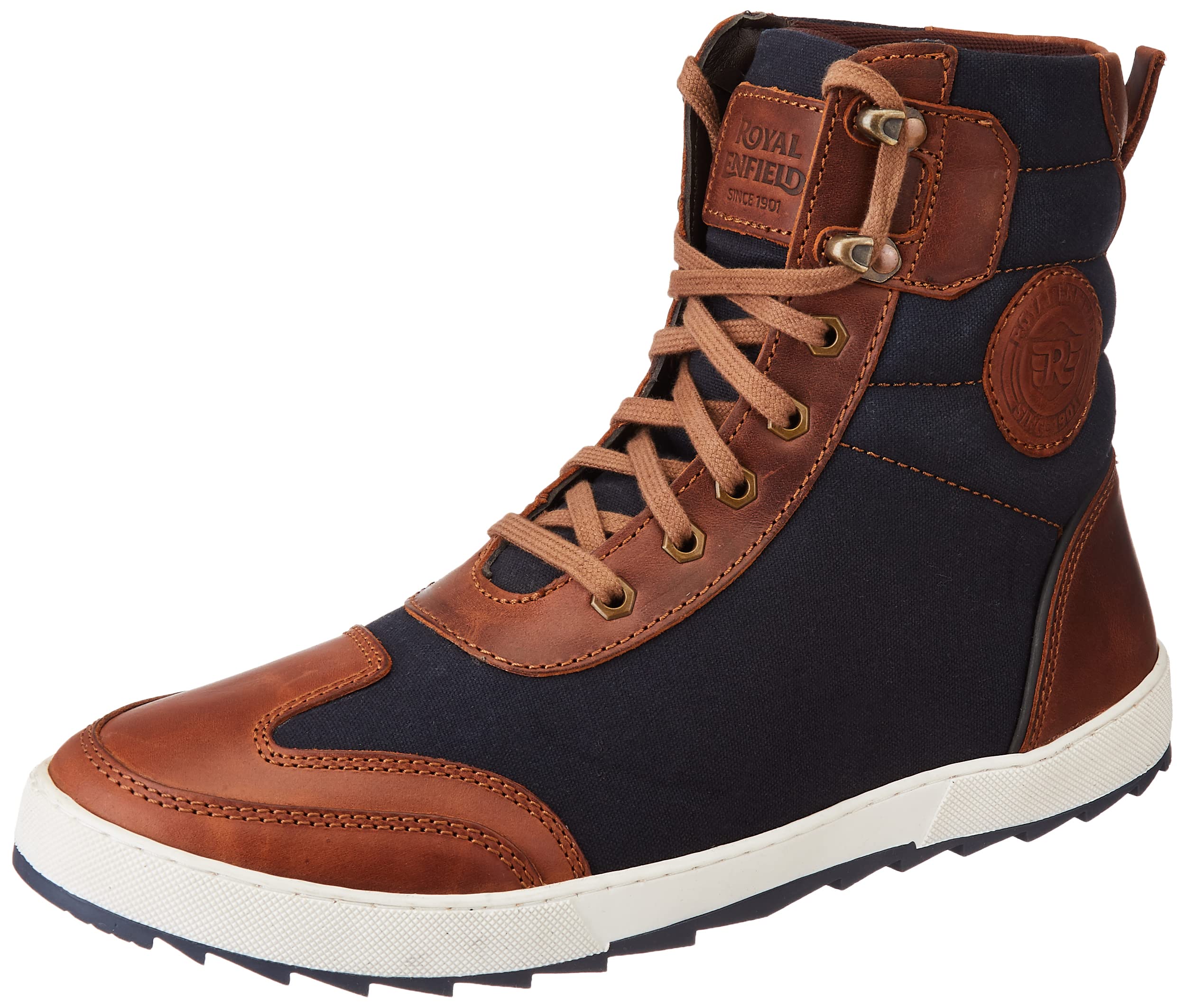 Royal Enfield STURDY LEATHER Riding BOOTS | Anti slip sole | Motorcycle riding boot | Casual wearing Shoes| Excellent Impact Protection| Light Abrasion Resistance EU 45 / UK 11 NAVY (B0BQYFWXSB) Amazon Price History, Amazon Price Tracker