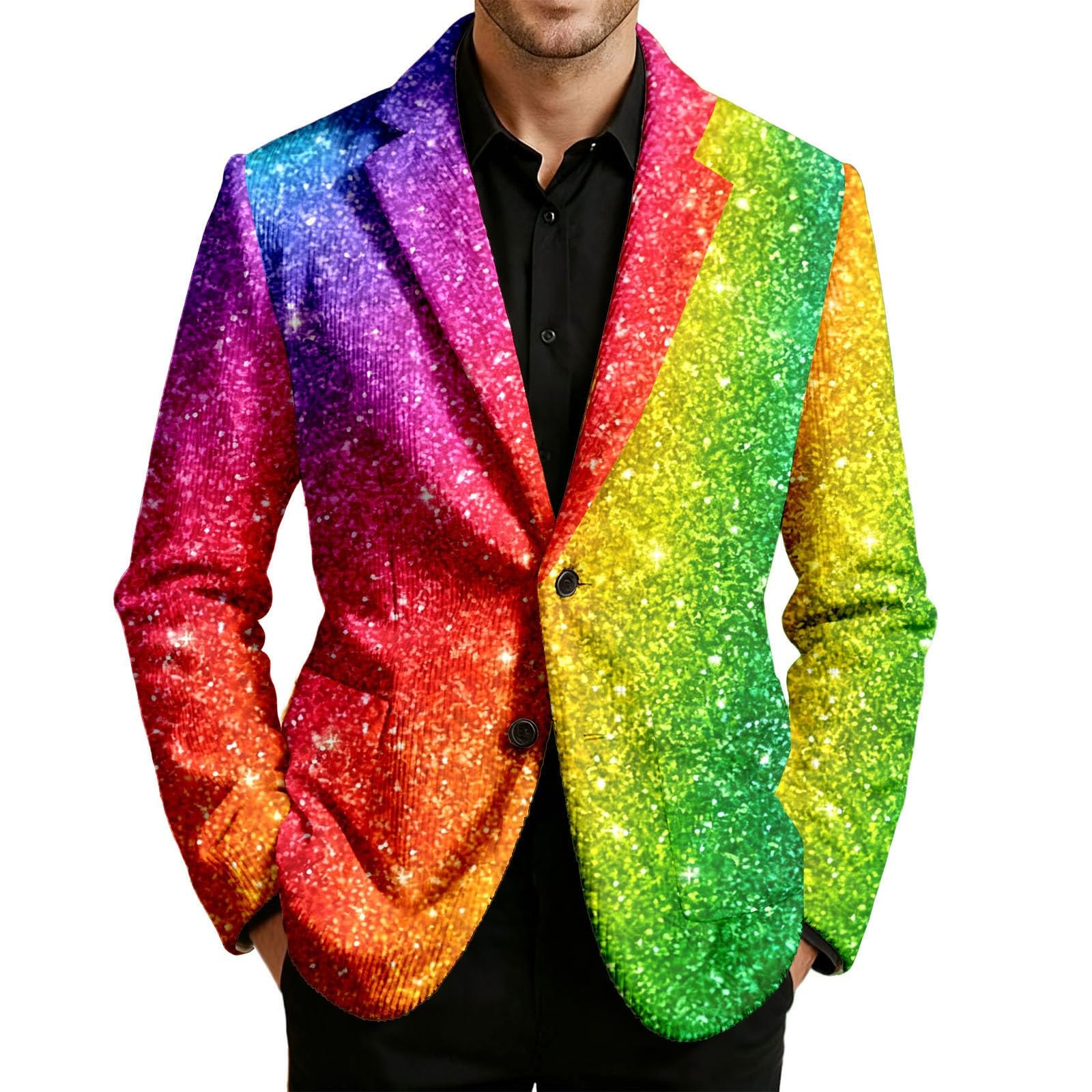 Elegante chaqueta de pana con estampado de esmoquin para hombre, estilo casual, para fiestas, bodas, discotecas, escenarios