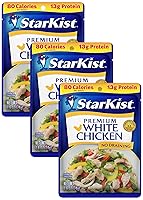 Vista 15 de StarKist 25% menos sodio pollo blanco premium, bolsa de 2.6 onzas