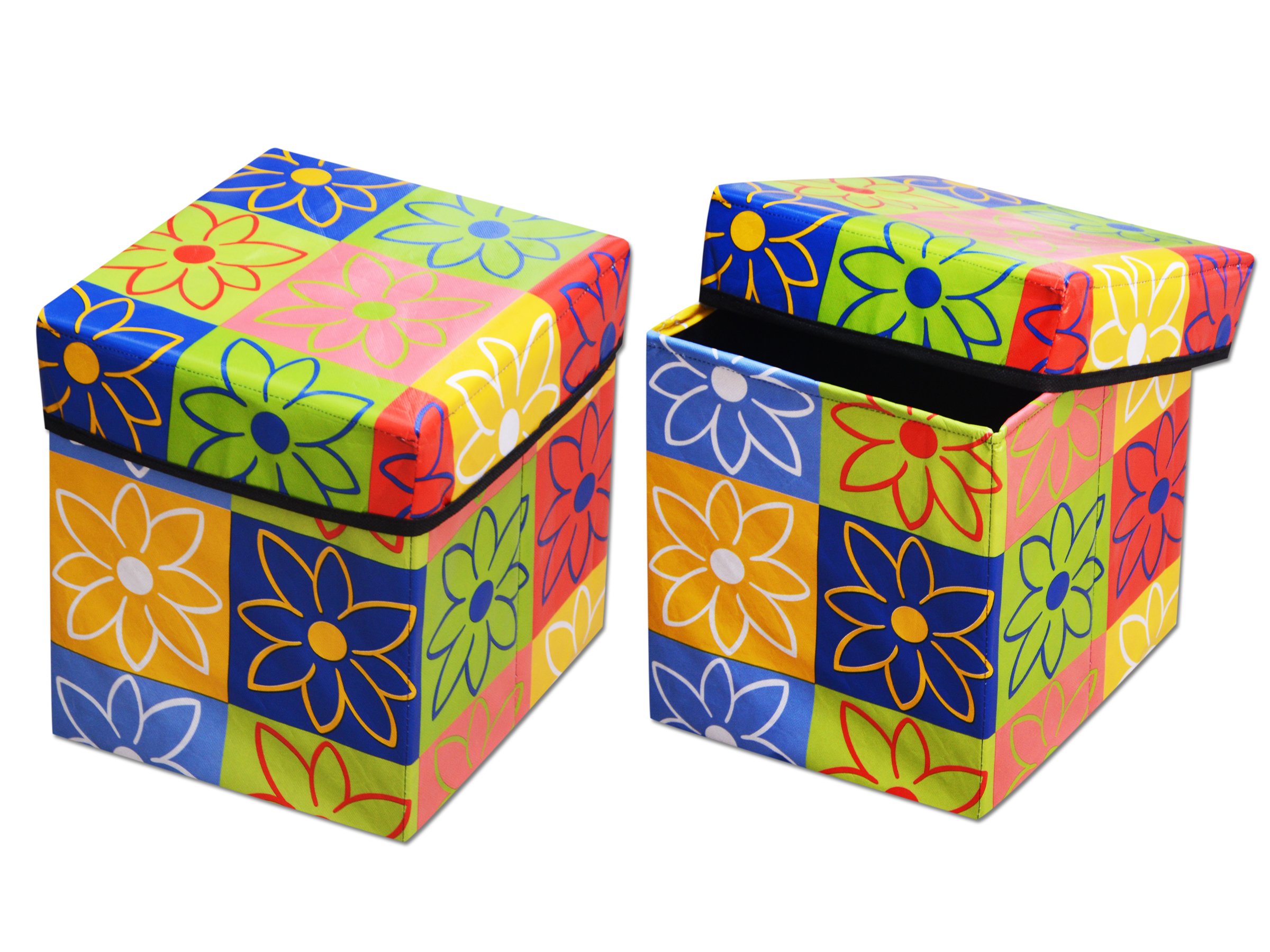 Cool Dealzz PVC Waterproof Foldable Storage Box Cum Stool for Living Room/Office/Kitchen-image-33